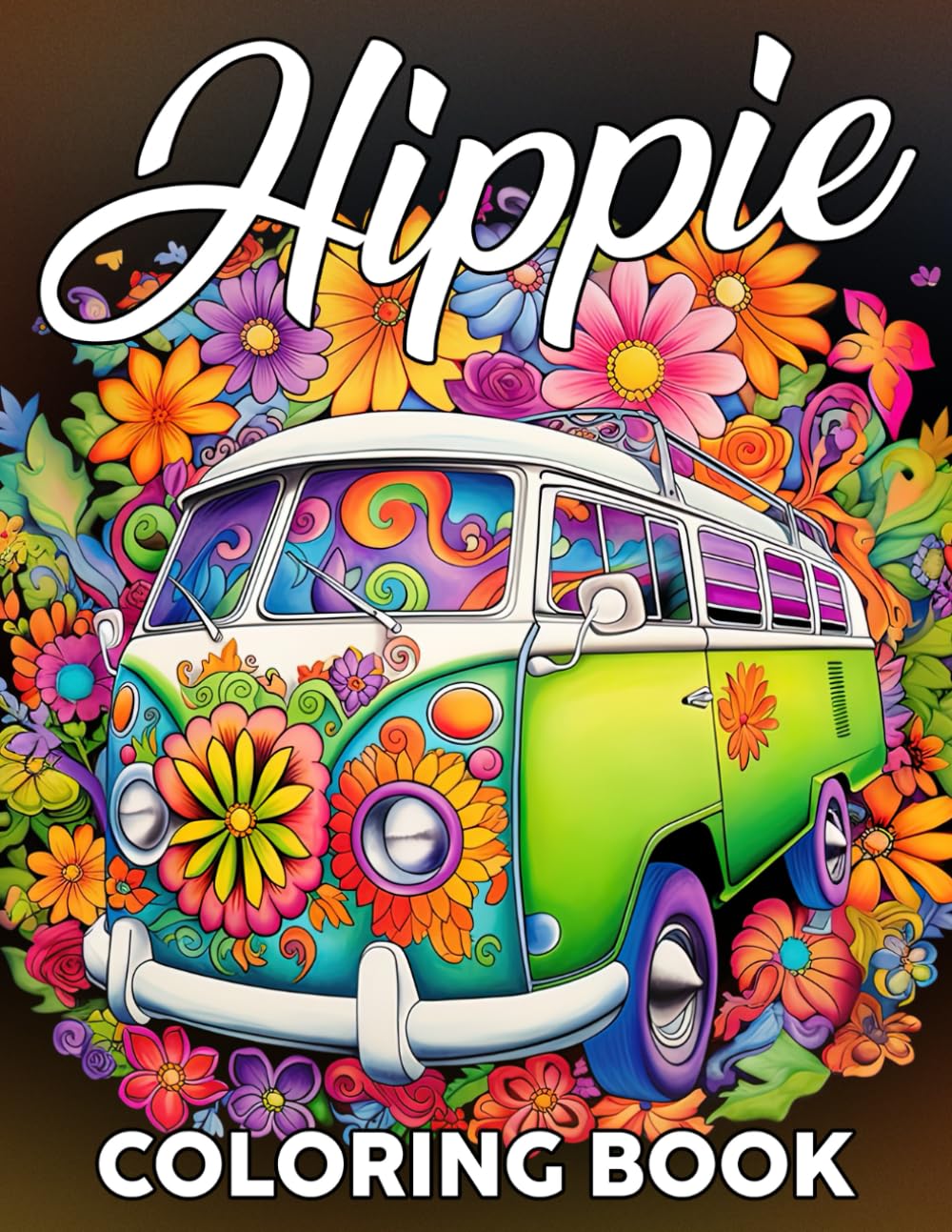 Hippie Coloring Book: Groovy Intricate Designs to Color for Relaxation and Focus Stress Relieving Coloring Pages for Women or Teens
