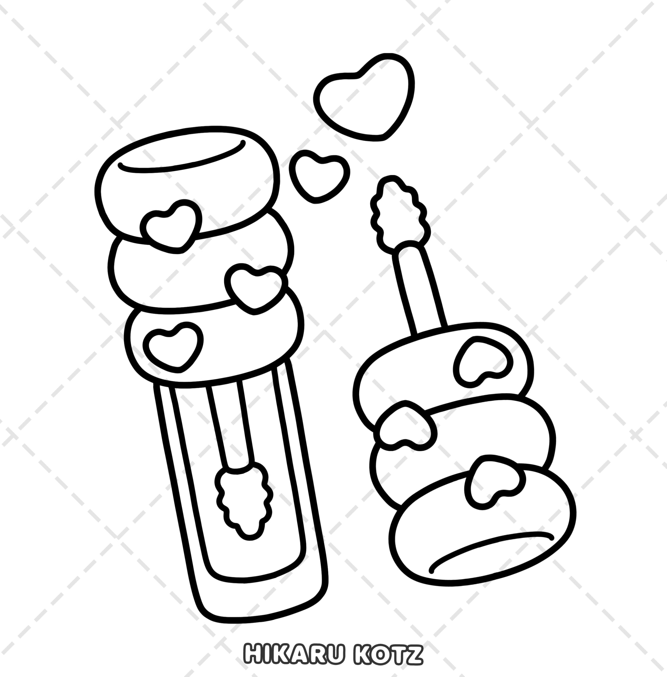 Sweet Girl: Bold and Easy Coloring Book for Adults and Teens Featuring Lovely Matched Items