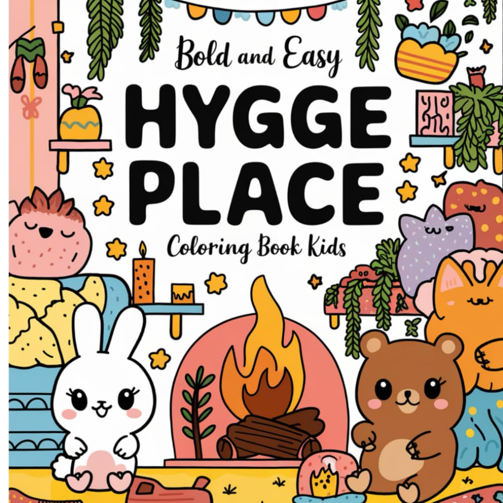 Bold and Easy Hygge Place Coloring Book