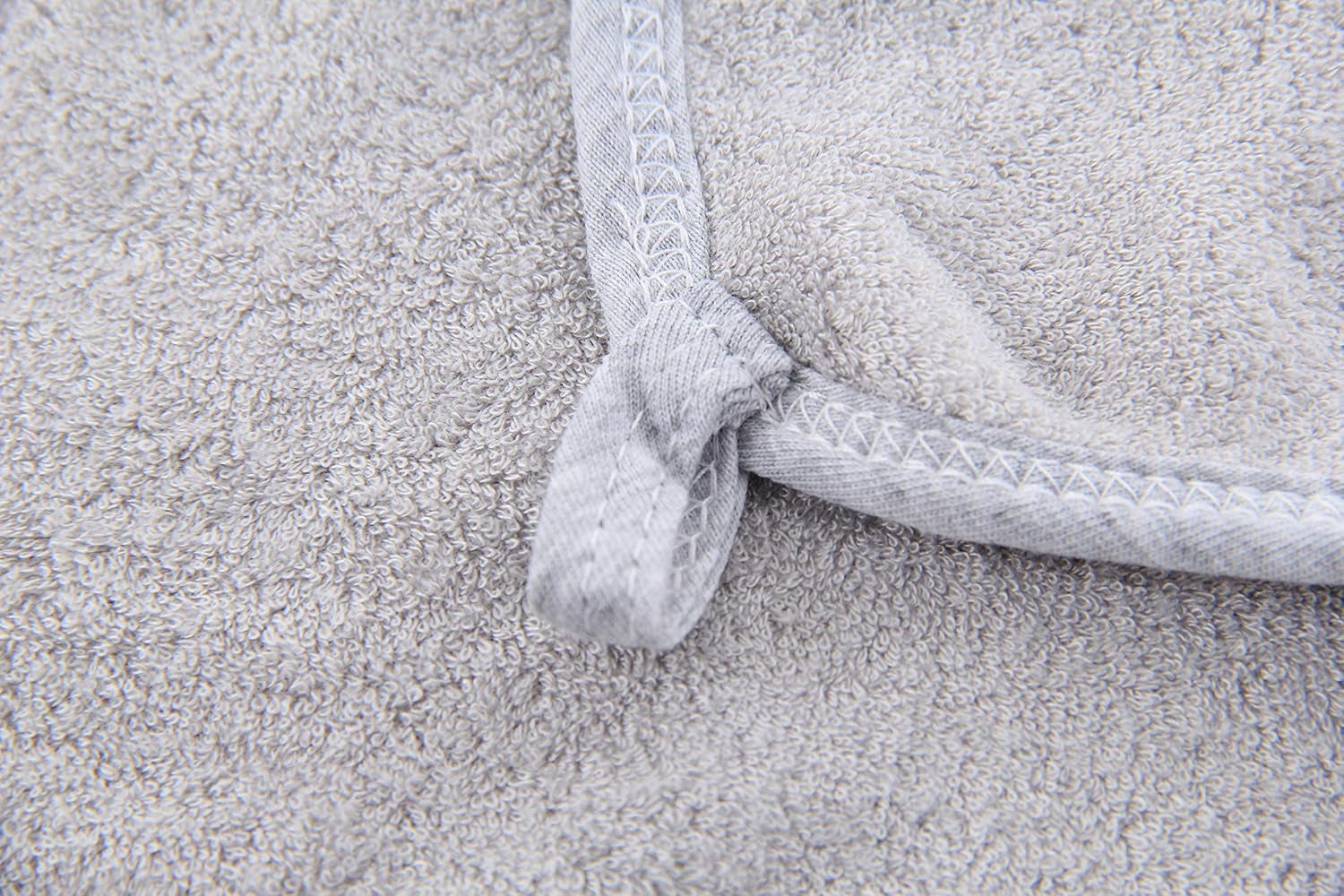 HIPHOP PANDA Baby Washcloths, Rayon Made from Bamboo - 2 Layer Ultra Soft Absorbent Newborn Bath Face Towel - Reusable Baby Wipes for Delicate Skin - Grey, 6 Pack