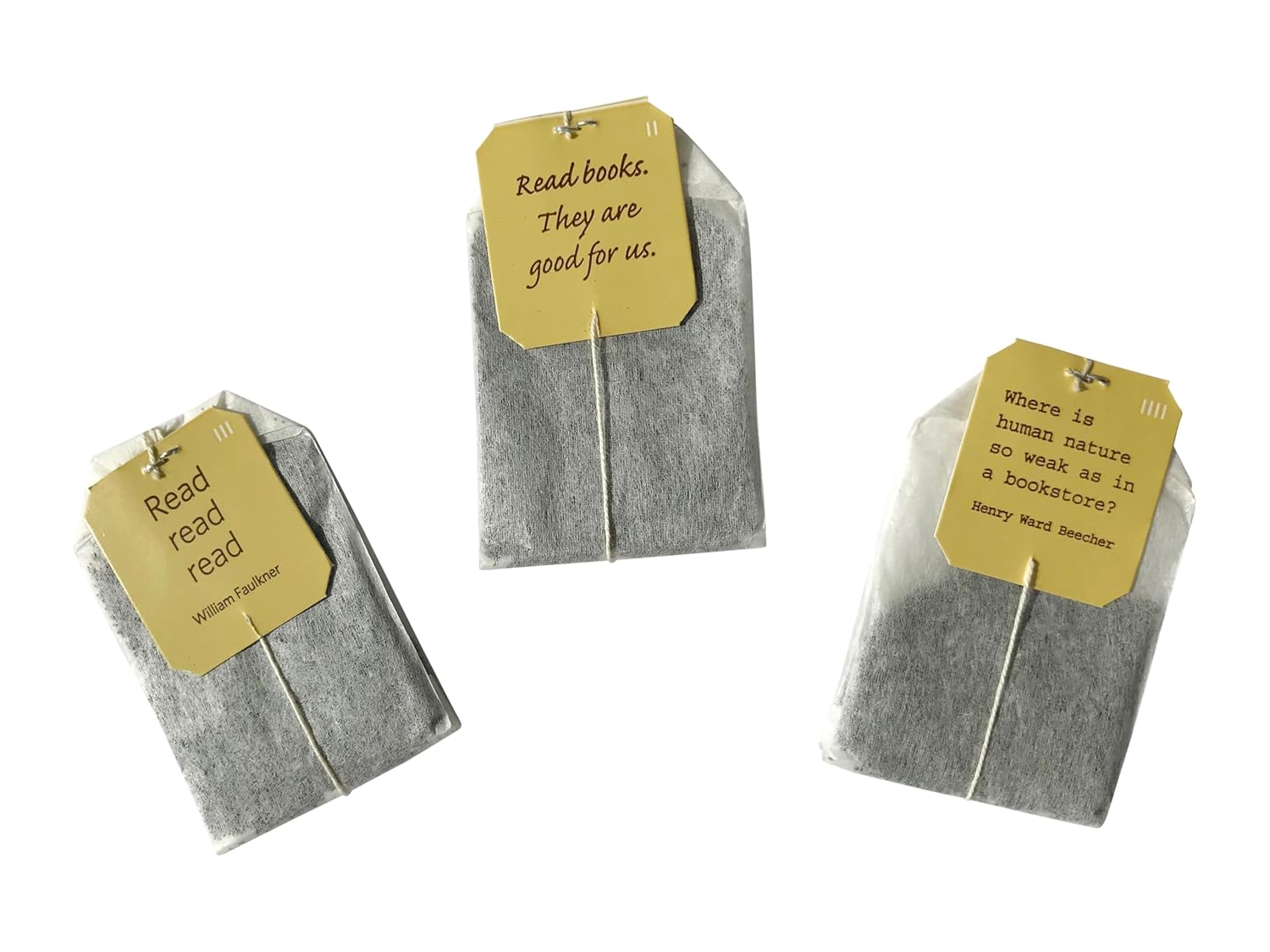 Novel Teas Book Lover Tea Gift Set – 25 English Breakfast Teabags with Literary Quote Tags