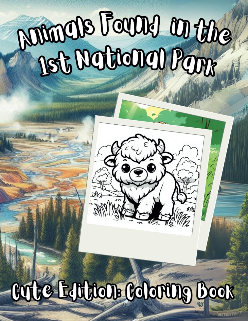 Animals Found in the 1st National Park: Fun Coloring Pages with all types Animals found in the first National Park