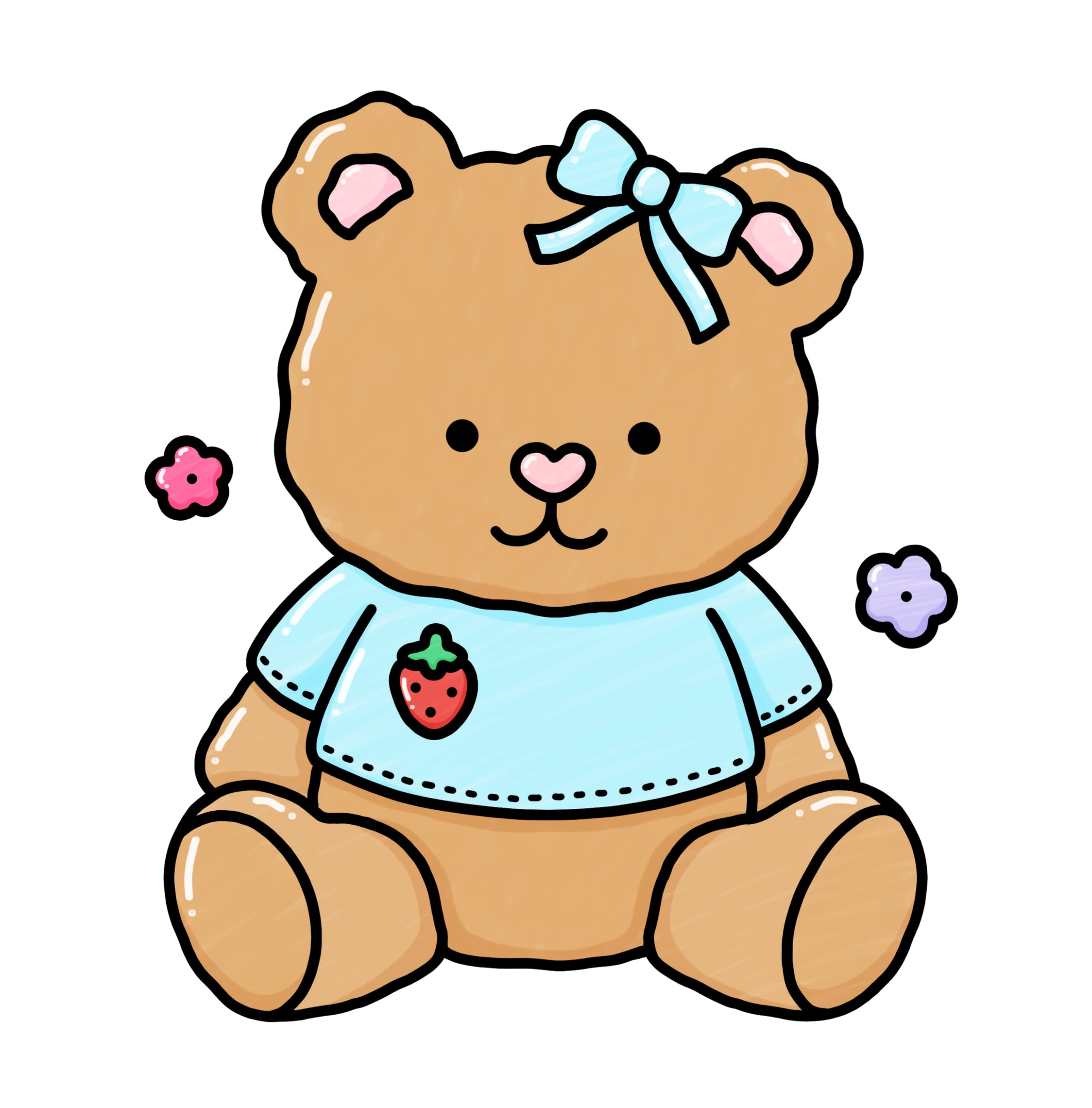 Easy: Cute & Simple Coloring Book for Adults and Kids