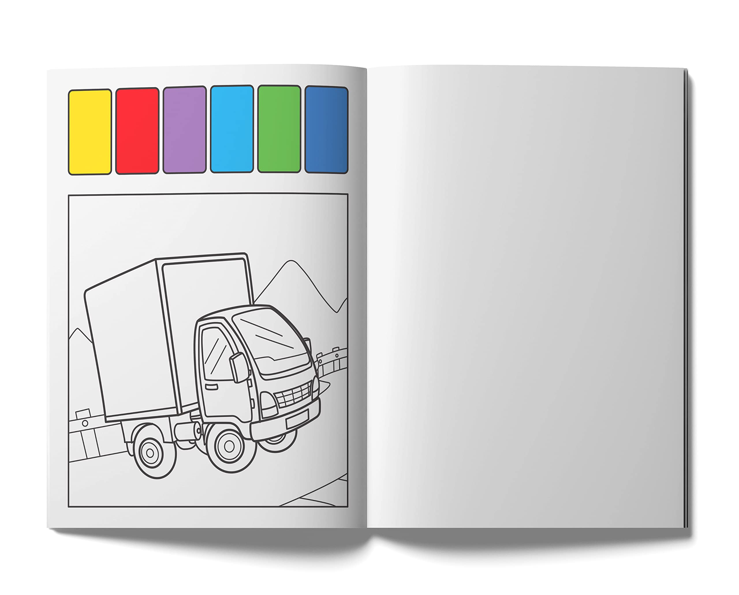 Pick and Paint Coloring Book: Vehicles