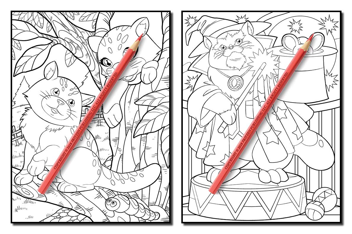 Cute Cats: An Adult Coloring Book with Funny Cats, Adorable Kittens, and Hilarious Scenes for Cat Lovers