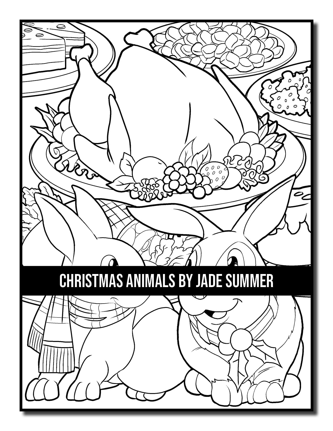 Christmas Animals: An Adult Coloring Book with Cute Holiday Animals and Relaxing Christmas Scenes (Christmas Coloring Books)