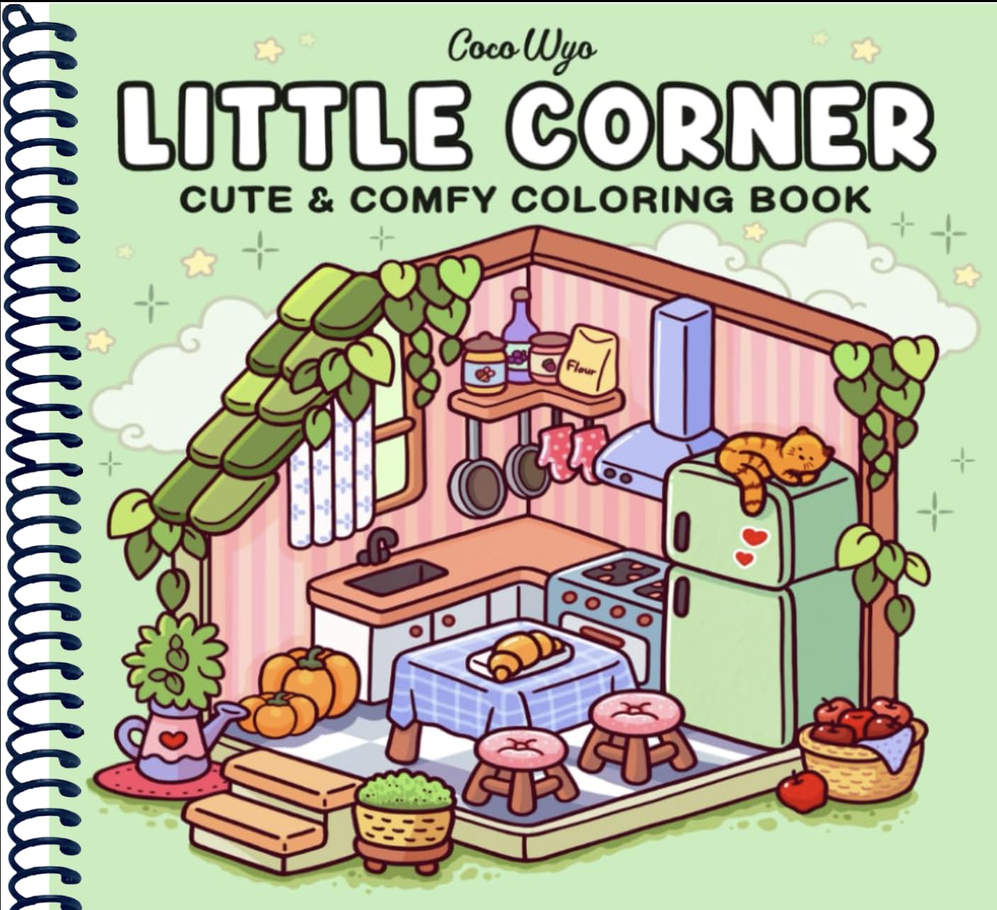 Little Corner: Coloring Book for Adults and Teens, Super Cute Designs of Cozy, Hygge Spaces for Relaxation (Cozy Spaces Coloring)