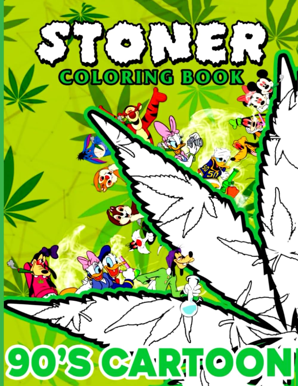 Stoner Coloring Book: 50+ High Quality Psychedelic & Trippy Pages for Stress Relief and Fun – A Perfect Gift for Weed Lovers and Cartoon Fans