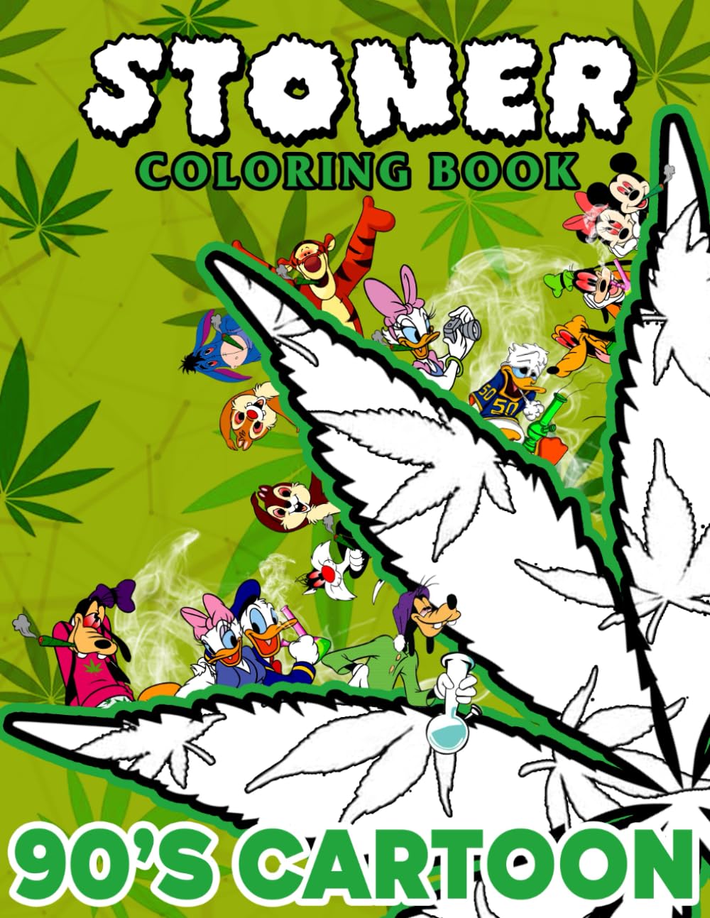 Stoner Coloring Book: 41+ Retro-Inspired Psychedelic & Trippy Coloring Pages for Stress Relief and Relaxation, The Ideal Gift for Weed Lovers and Cartoon Enthusiasts