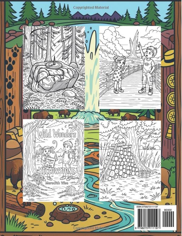 Wild Wonders Explorers: A Yellowstone Coloring Book