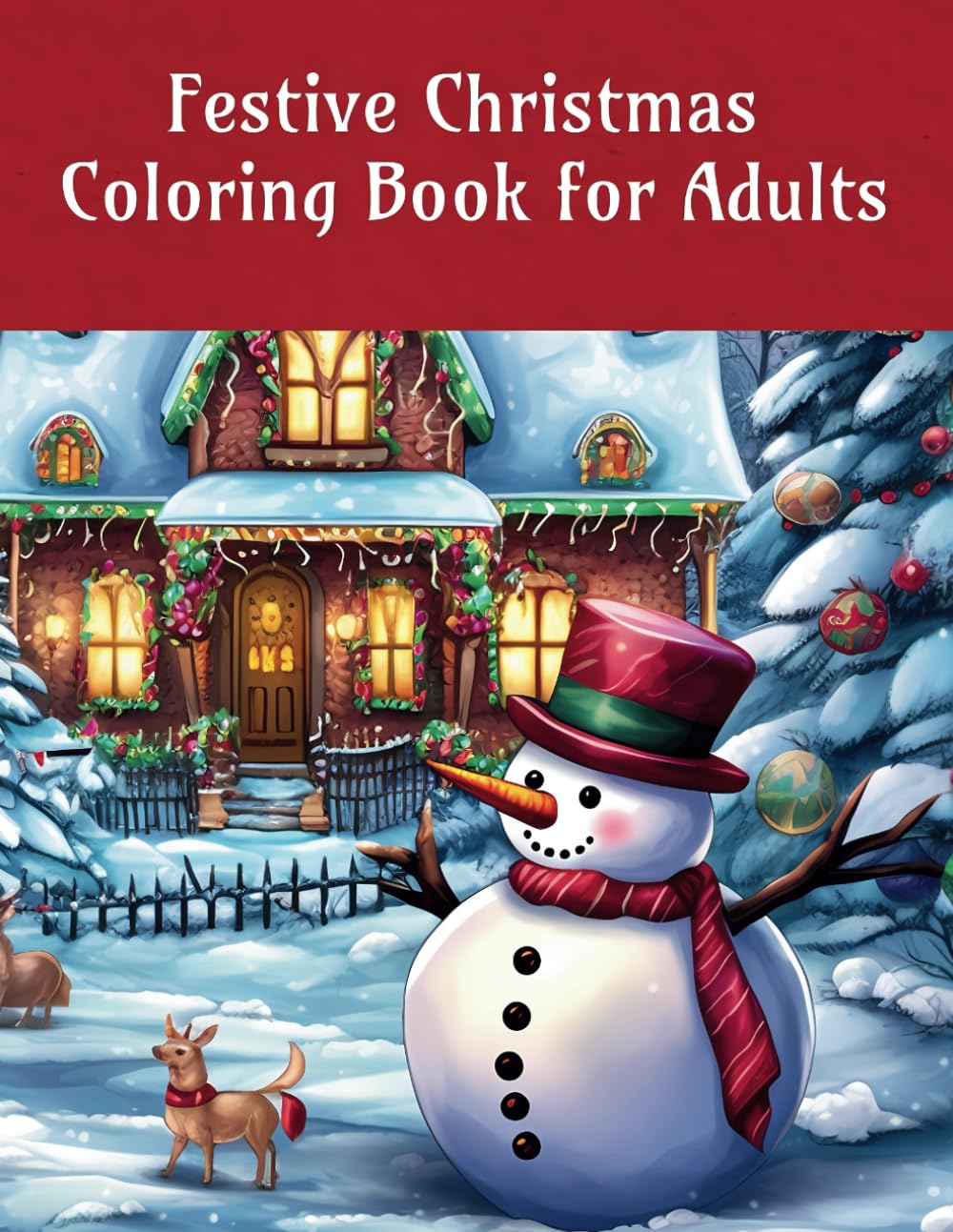 Festive Christmas Coloring Book for Adults