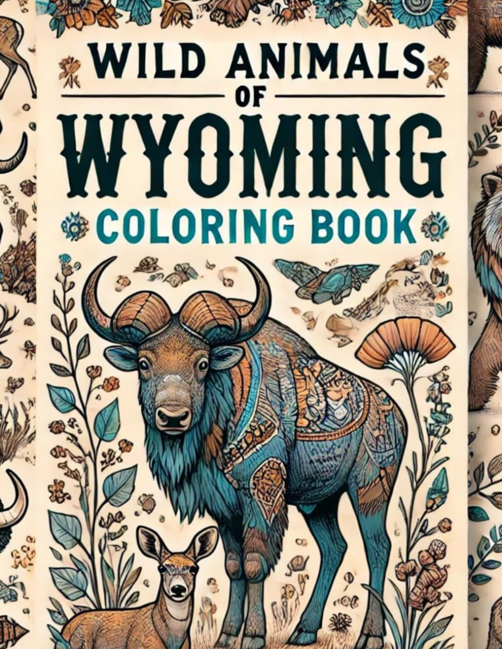 Wild Animals of Wyoming Coloring Book