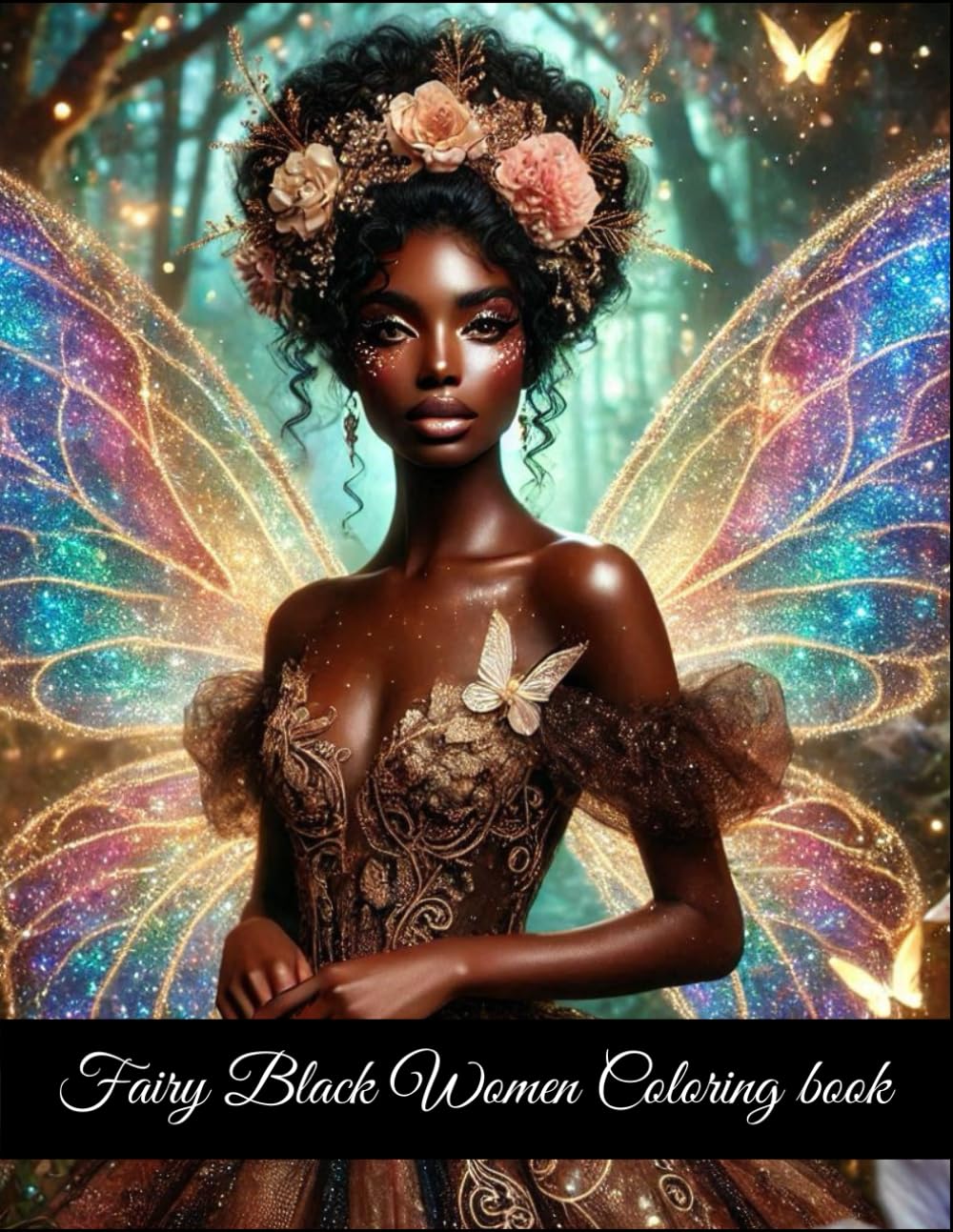 Fairy Black Women Coloring book: Celebrate Diversity and Magic with Stunning Fairy Designs Inspired by Black Beauty