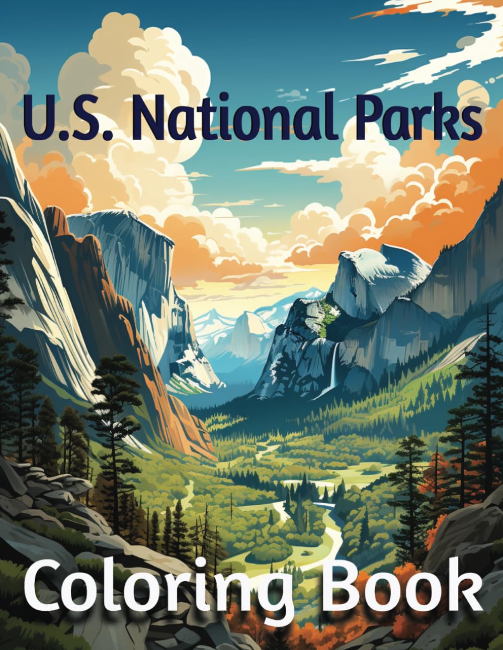 U.S. National Parks: Coloring Book