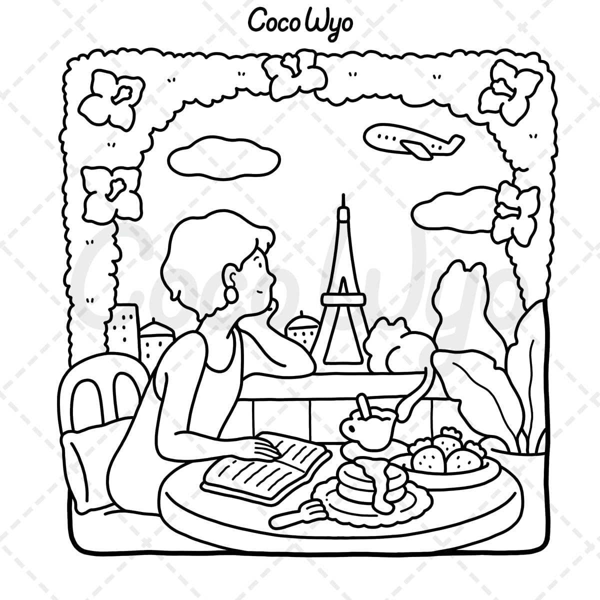 Girl Moments: Vol. 2 Coloring Book for Adults and Teens Featuring Cute Cozy Daily Activities for Relaxation