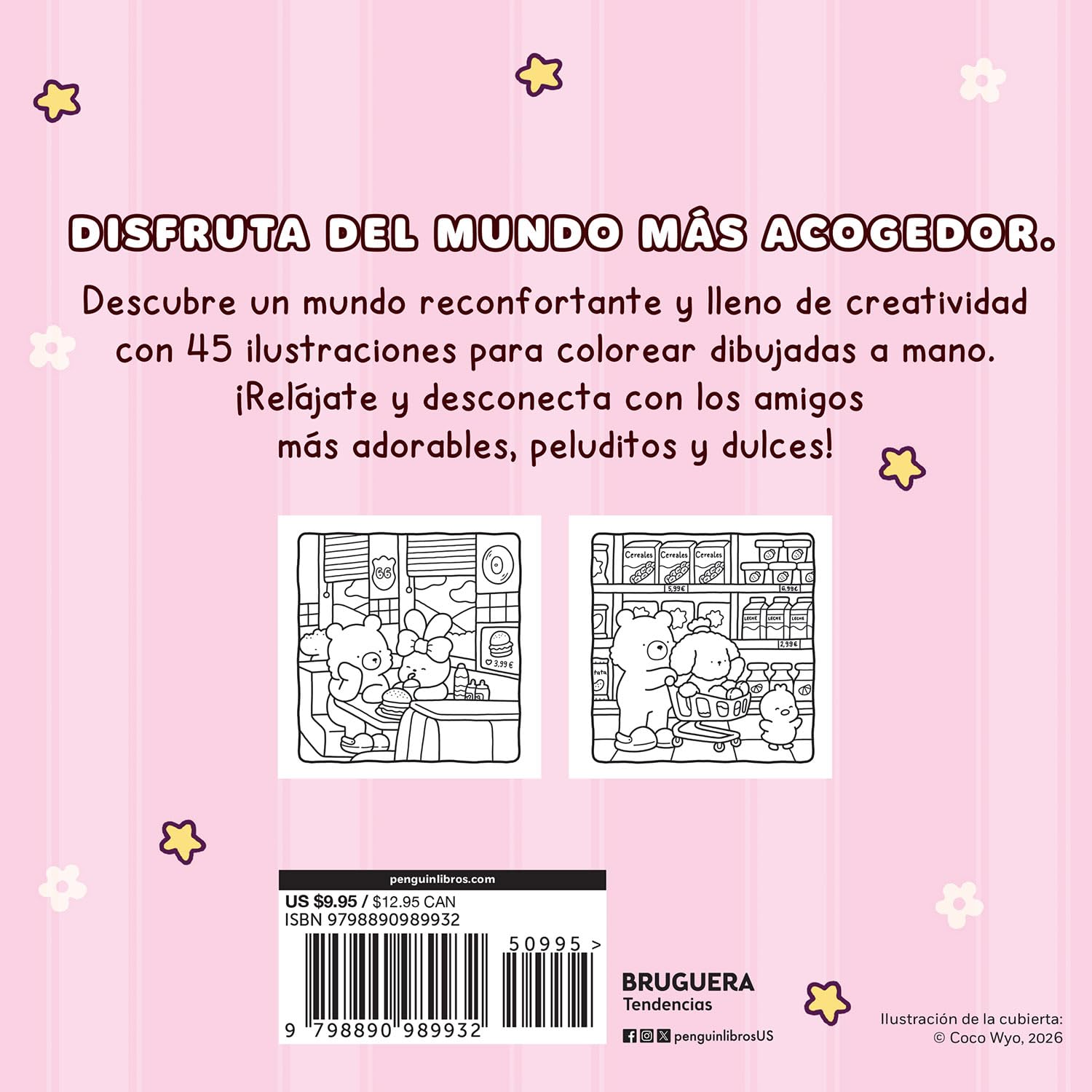 Mejores amigos / Cozy Friends: Coloring Book for Adults and Kids (COCO WYO) (Spanish Edition)