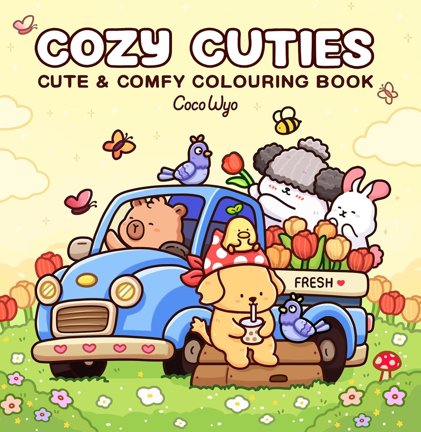 Coco Wyo Cozy Colouring Collection 3 Books Set (Cozy Corner, Cozy Cuties, Cozy Christmas)