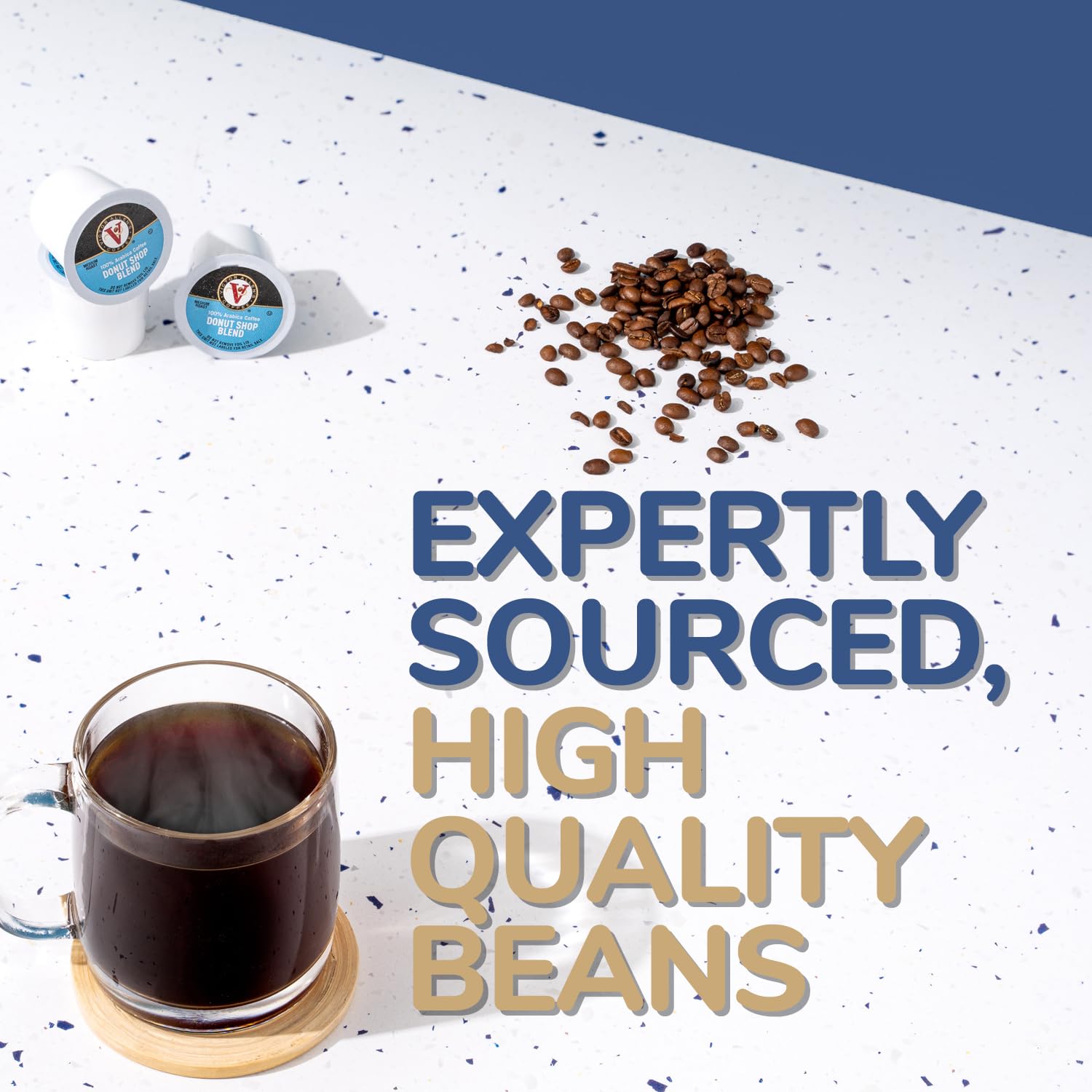 Victor Allen's Coffee Variety Pack (Morning Blend 10, 100% Colombian 10, Donut Shop Blend 12, French Roast 10), 42 Count, Single Serve Coffee Pods for Keurig K-Cup Brewers