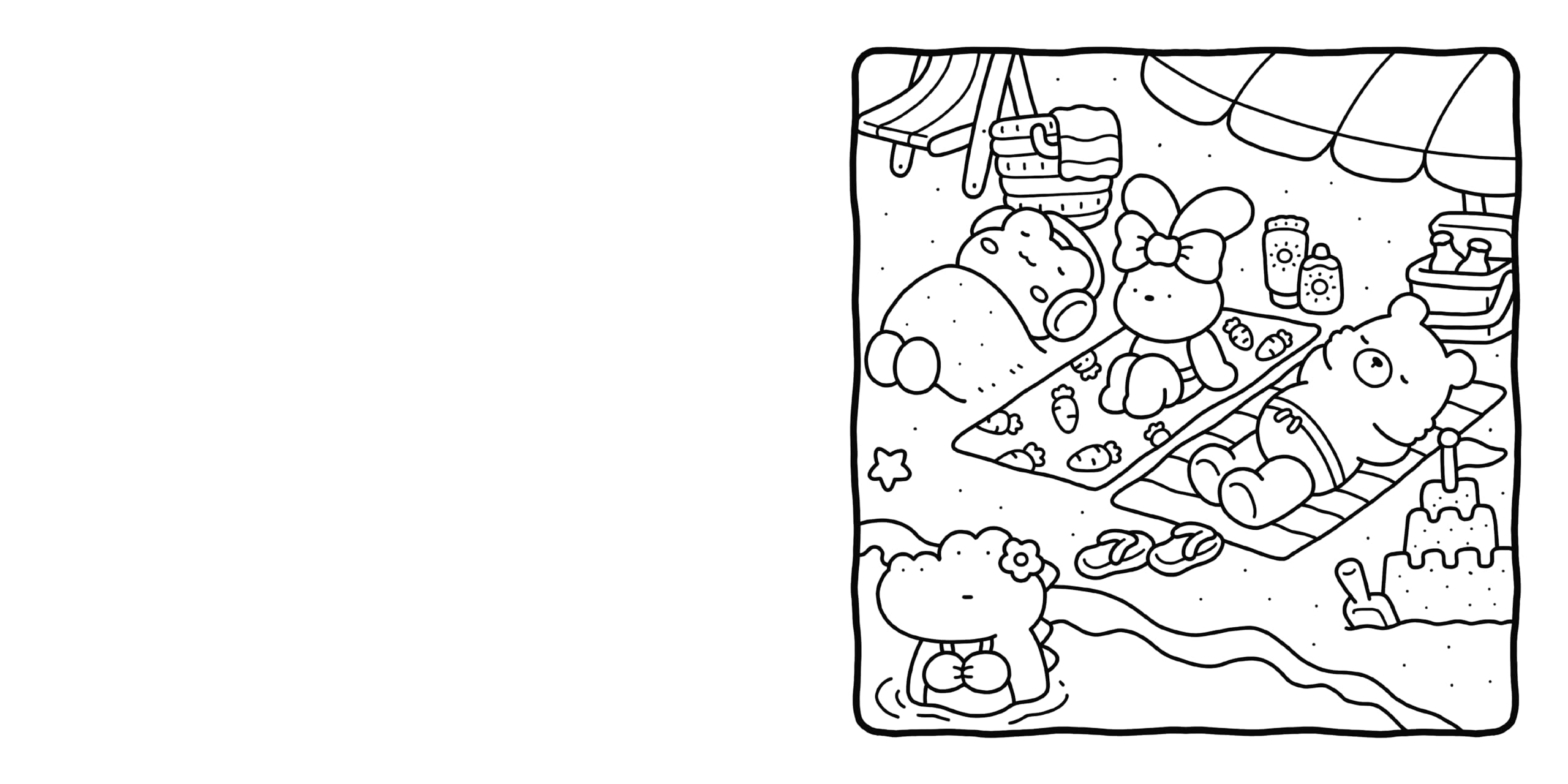 Cozy Friends: Coloring Book for Adults and Kids (Cozy Spaces Coloring)