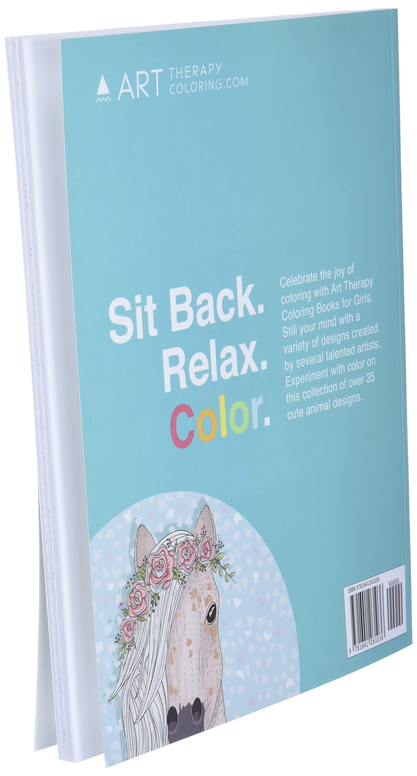 Coloring Books For Girls: Cute Animals: Relaxing Colouring Book for Girls, Cute Horses, Birds, Owls, Elephants, Dogs, Cats, Turtles, Bears, Rabbits, Ages 4-8, 9-12, 13-19