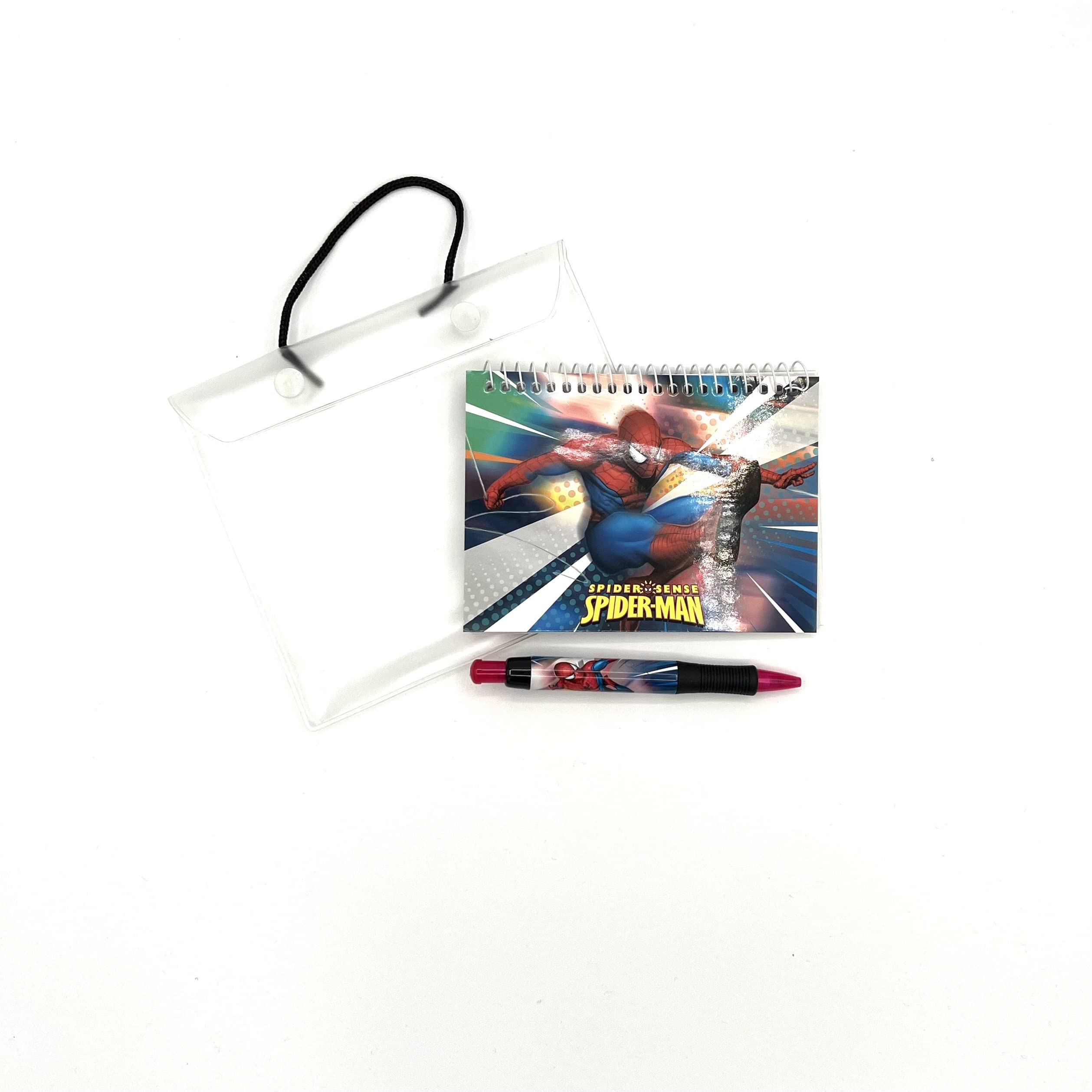 Disney Spiderman Spiral Notebook - Autograph Book -Retractable Pen - SpiderSense