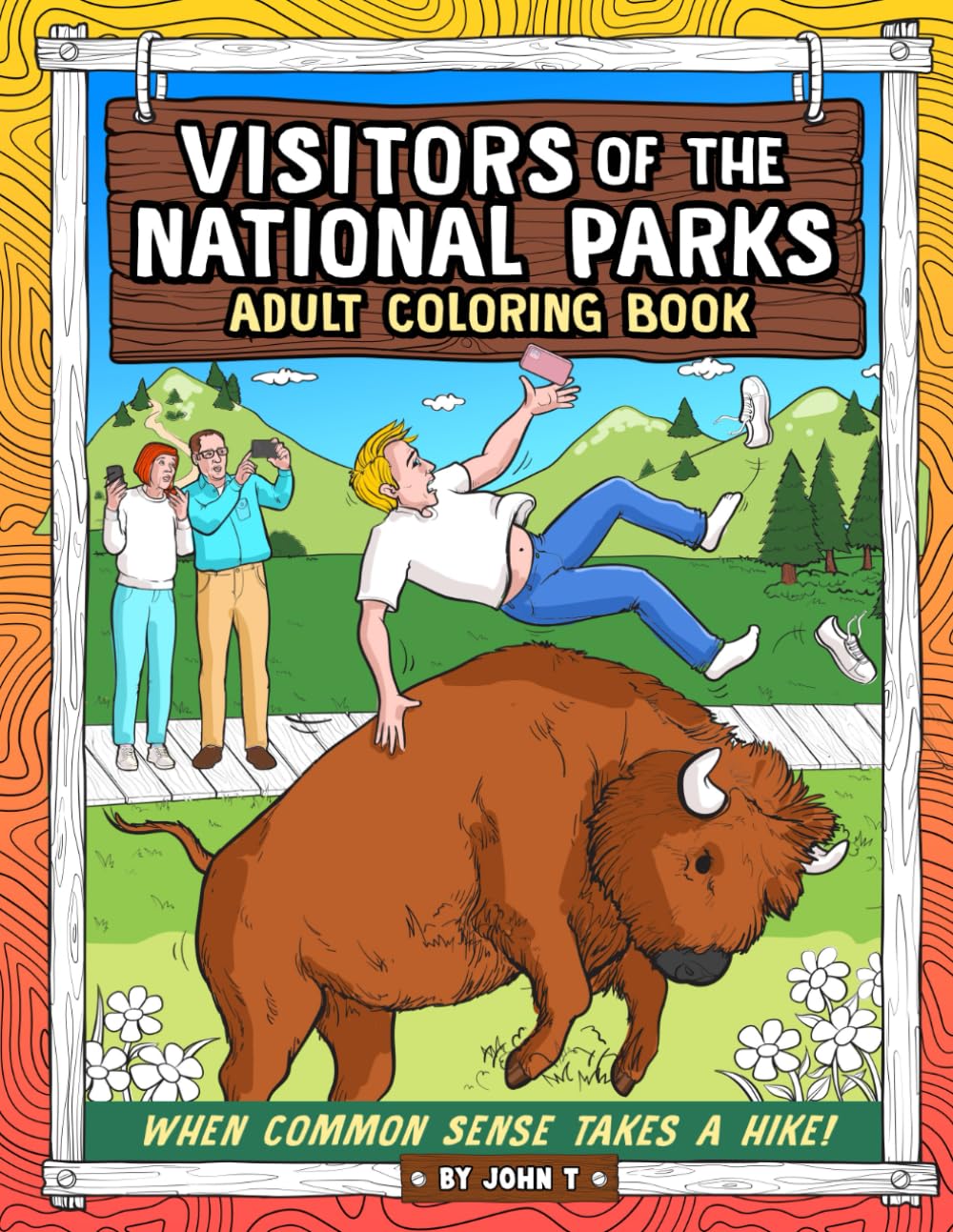 Visitors of the National Parks: Adult Coloring Book