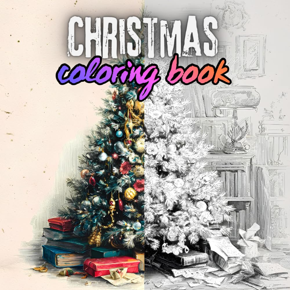Christmas Coloring Book for Adults and Kids: Relaxing Holiday Designs & Winter Magic: Perfect Christmas Gift for Adults and Kids Who Love Coloring and Holiday Fun