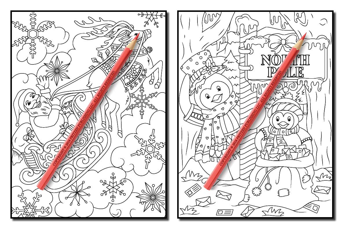 Christmas Coloring Book: An Adult Coloring Book with Fun, Easy, and Relaxing Designs