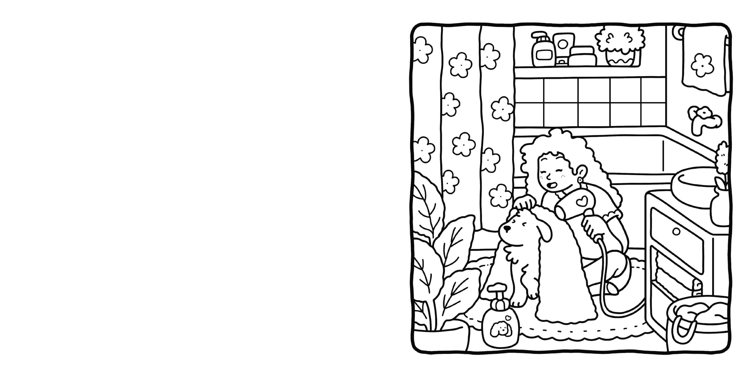Girl Moments: Coloring Book for Adults and Kids (Cozy Spaces Coloring)