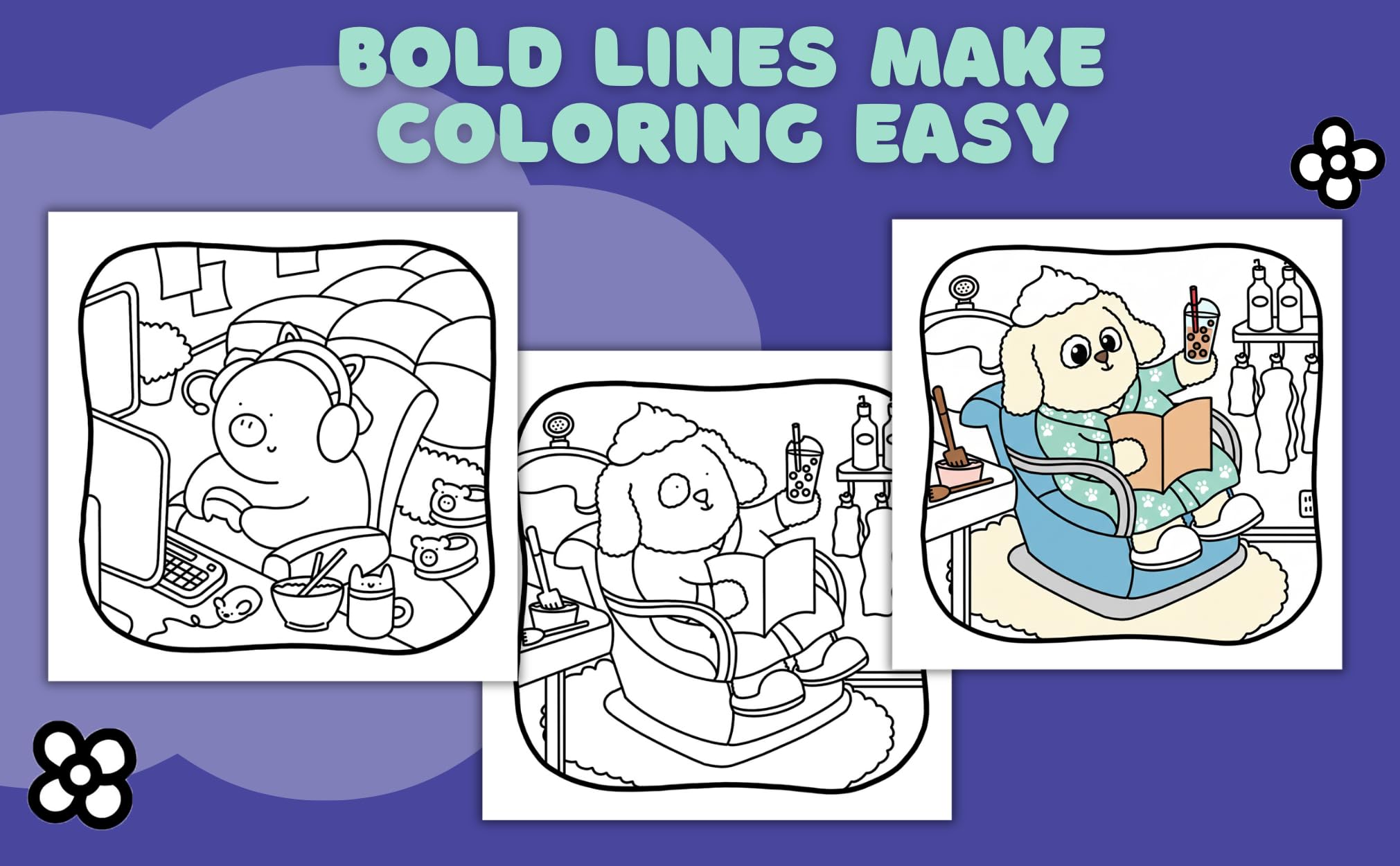 Cozy Coloring Moments For Me: Adult Coloring Book