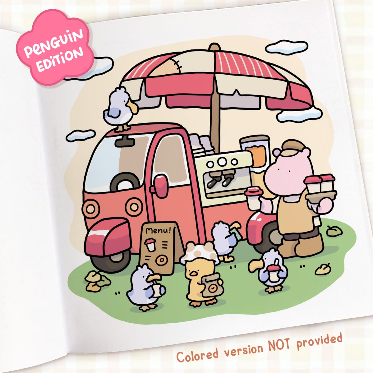 Cozy Cafe: Coloring Book for Adults and Kids (Cozy Spaces Coloring)