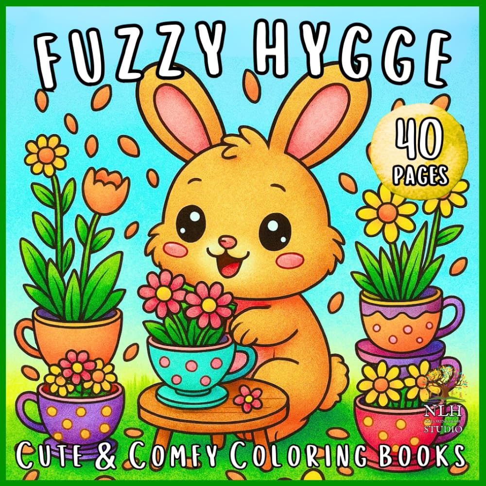 fuzzy hygge: Hygge Animal Life: A Calming Coloring Book of Cozy Creatures