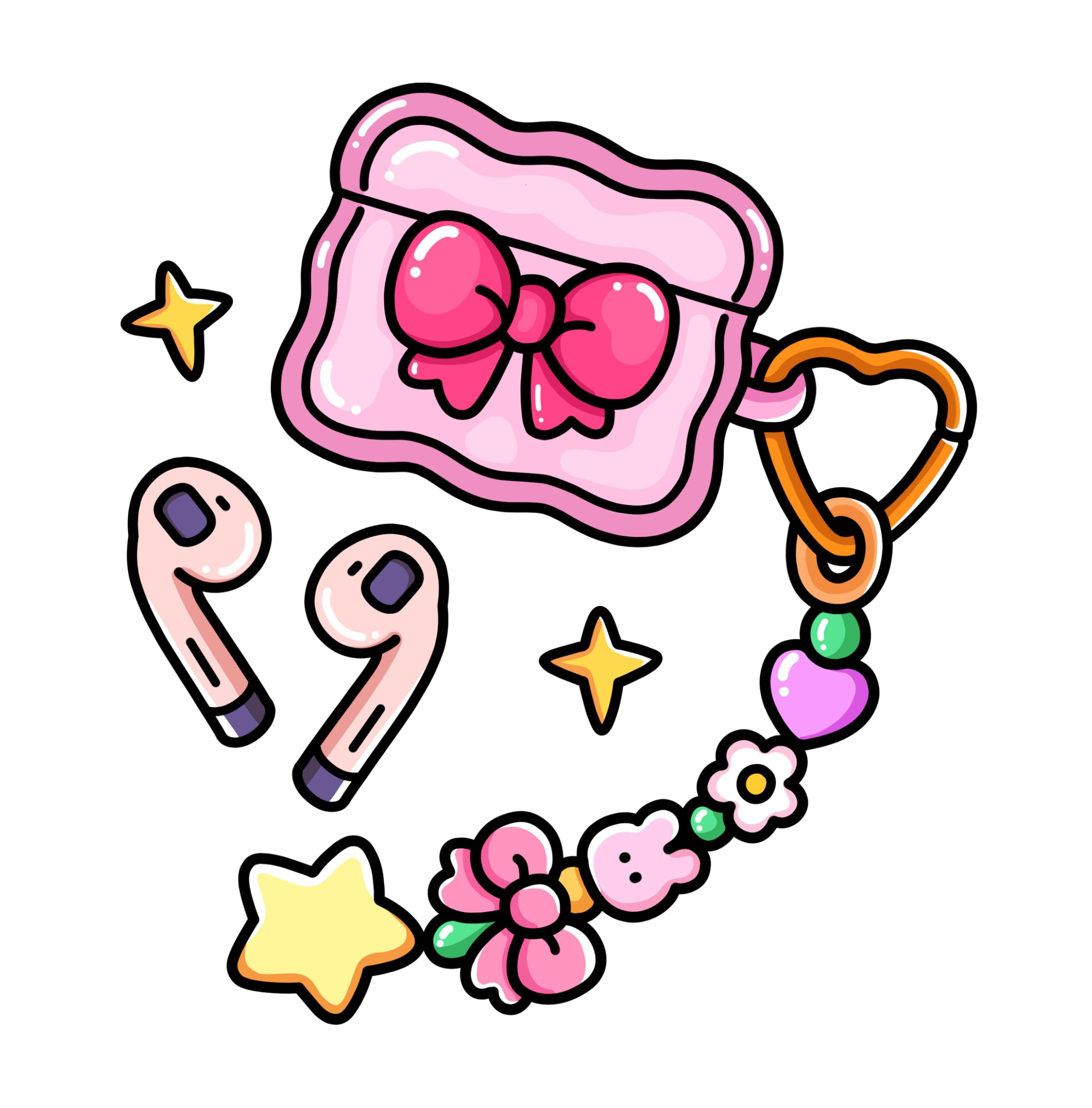 Sweet Girl: Bold and Easy Coloring Book for Adults and Teens Featuring Lovely Matched Items