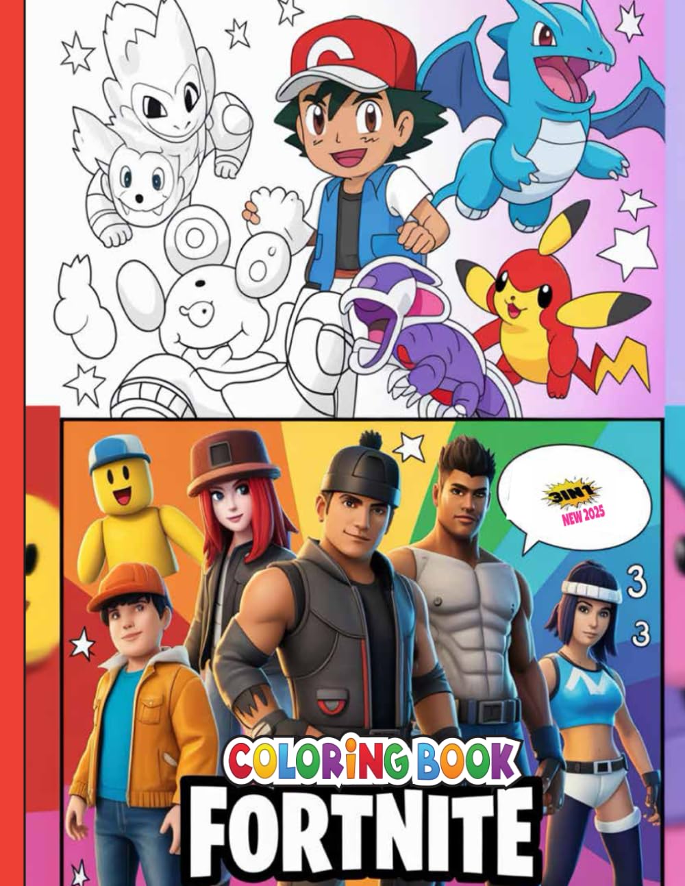 3 ɪɴ 1 COLORING BOOK (French Edition)