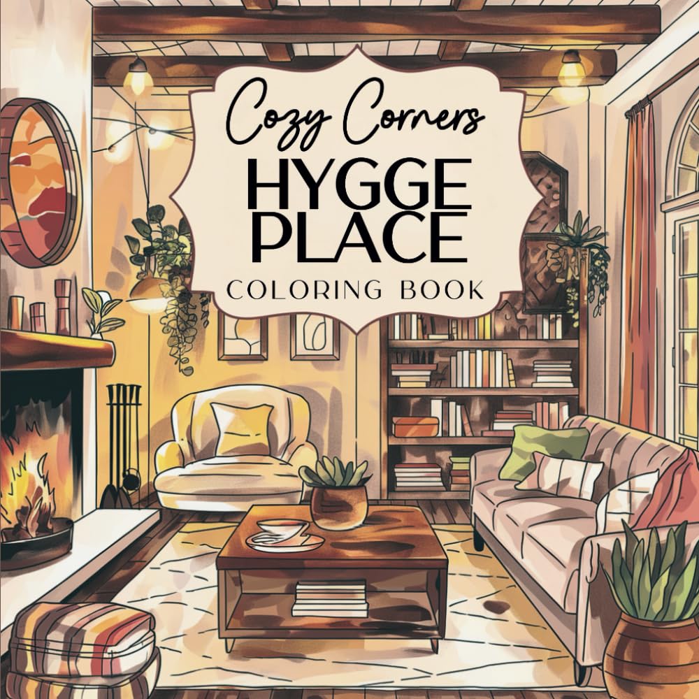 Cozy Corners: Hygge Place Coloring Book