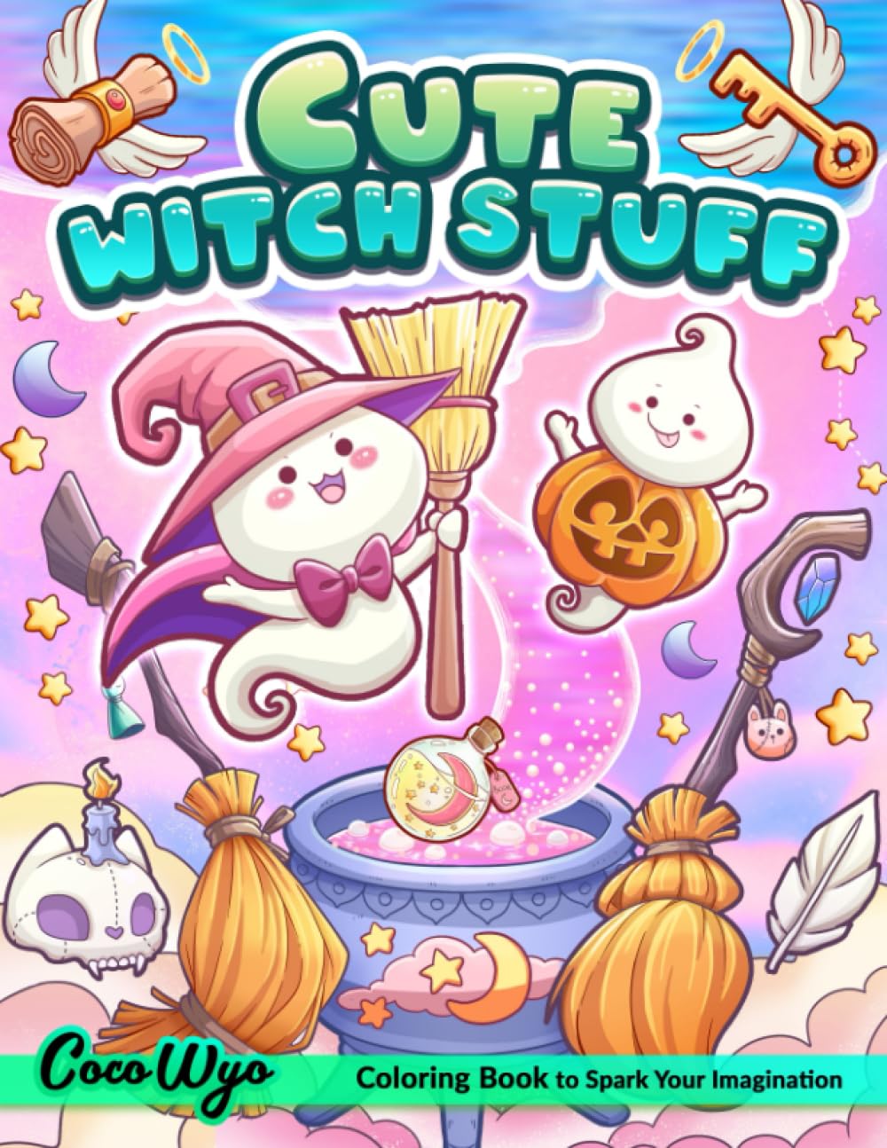 Cute Witch Stuff: Coloring Book Featuring Adorable Witchcraft, Magical Potions and More... for Relaxation & Stress Relief