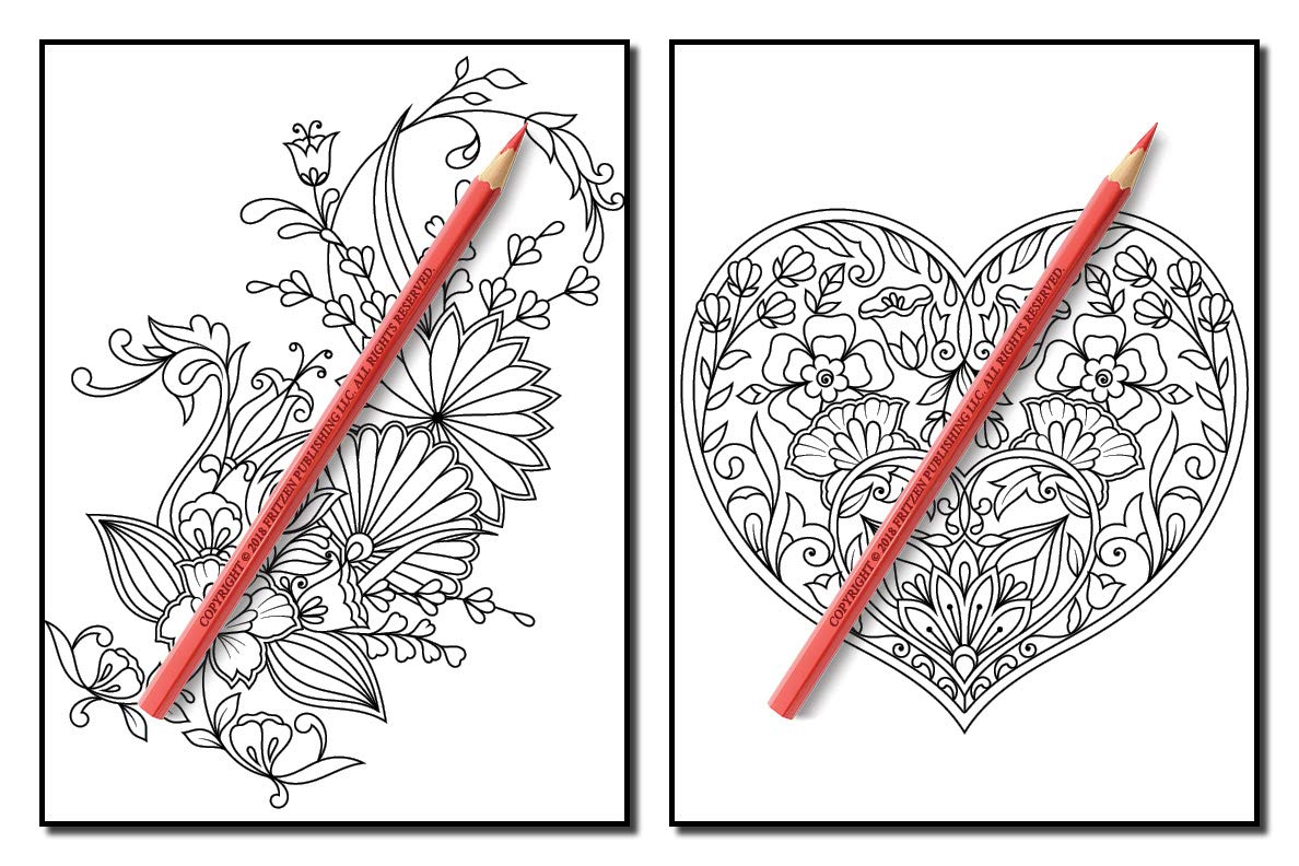 Springtime Flowers: An Adult Coloring Book with Beautiful Spring Flowers, Fun Flower Designs, and Easy Floral Patterns for Relaxation