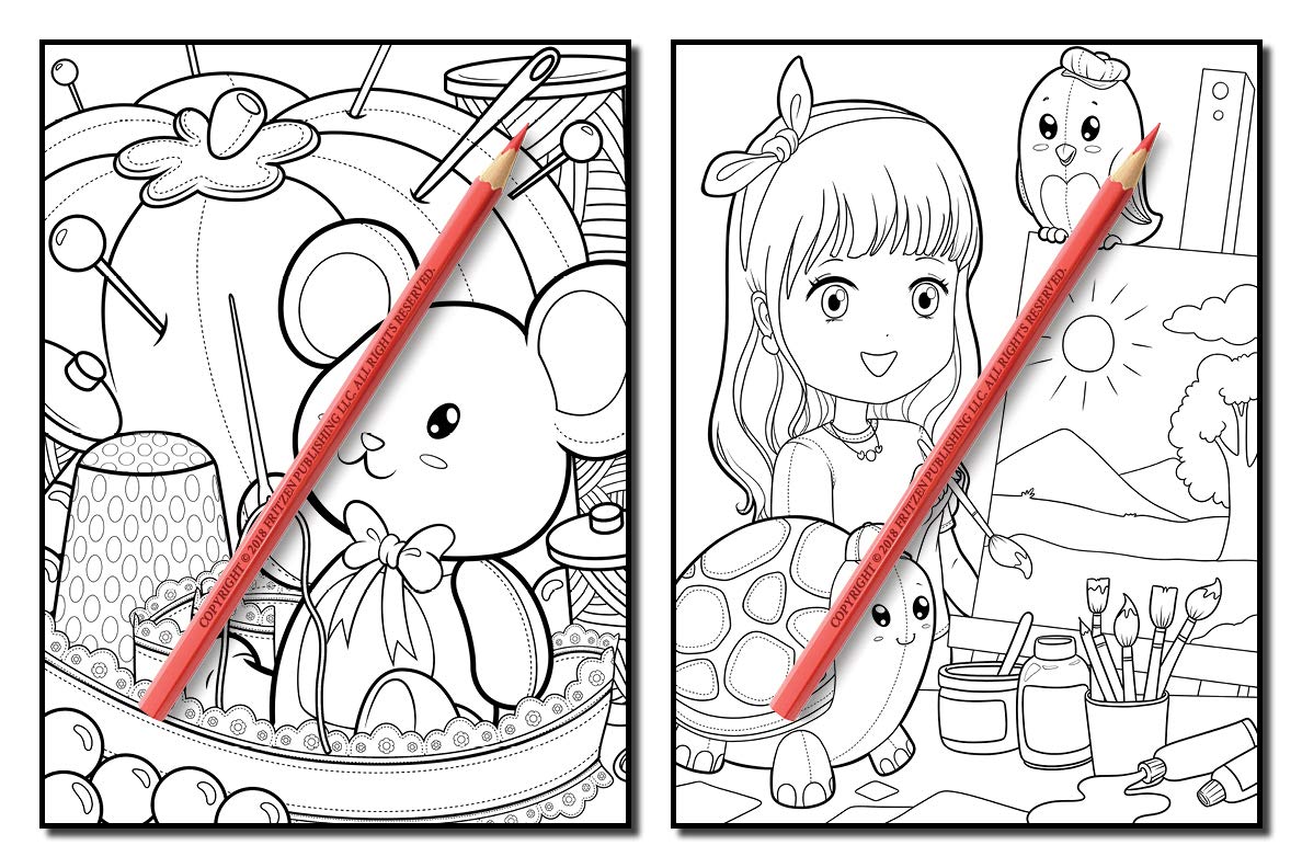 Stuffed Animals: An Adorable Coloring Book with Cute Animals, Playful Kids, and Fun Scenes for Relaxation (Cute Animal Coloring Books)