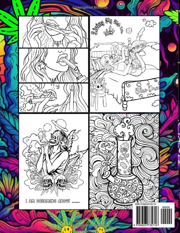 Stoner Coloring Book: That's How I Roll - Funny Weed Quote Colouring Pages for Adults