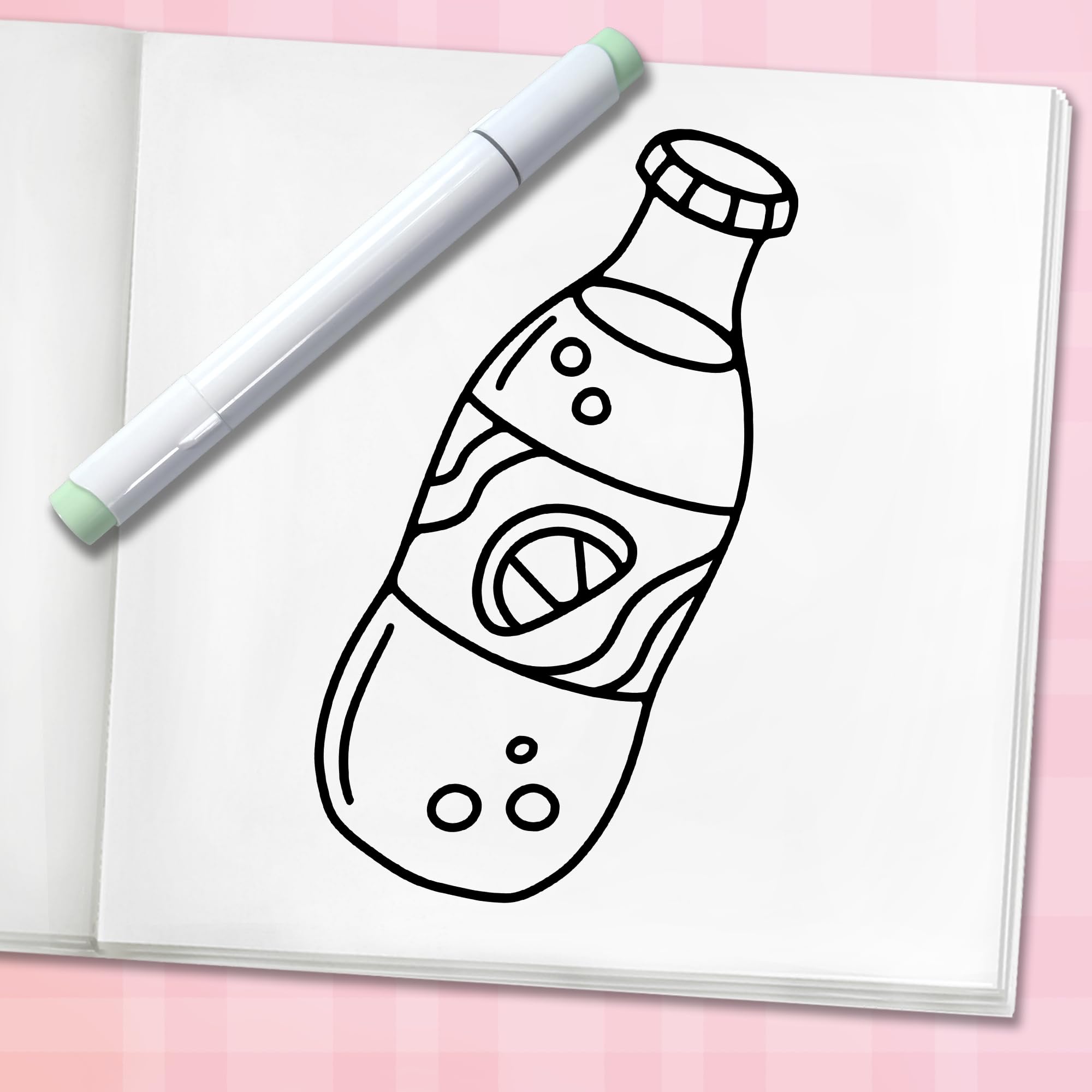 Cute & Sweet Coloring Book: Bold, Easy, and Simple Food Designs for Adults with Cakes, Candies, Ice Cream, Pastries, Desserts, and More! (Bold and Easy Coloring Books)