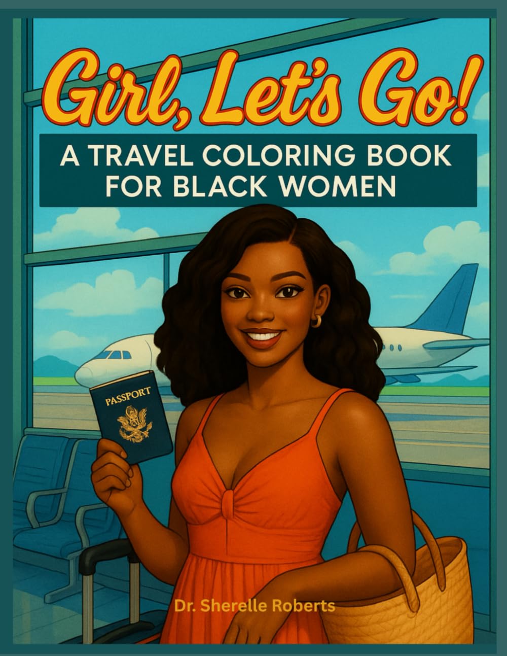 Girl, Let's Go: A Travel Coloring Book For Black Women