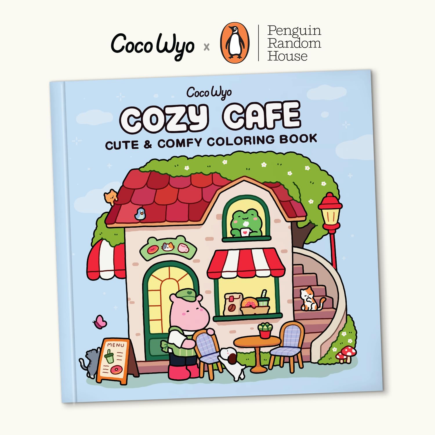 Cozy Cafe: Coloring Book for Adults and Kids (Cozy Spaces Coloring)