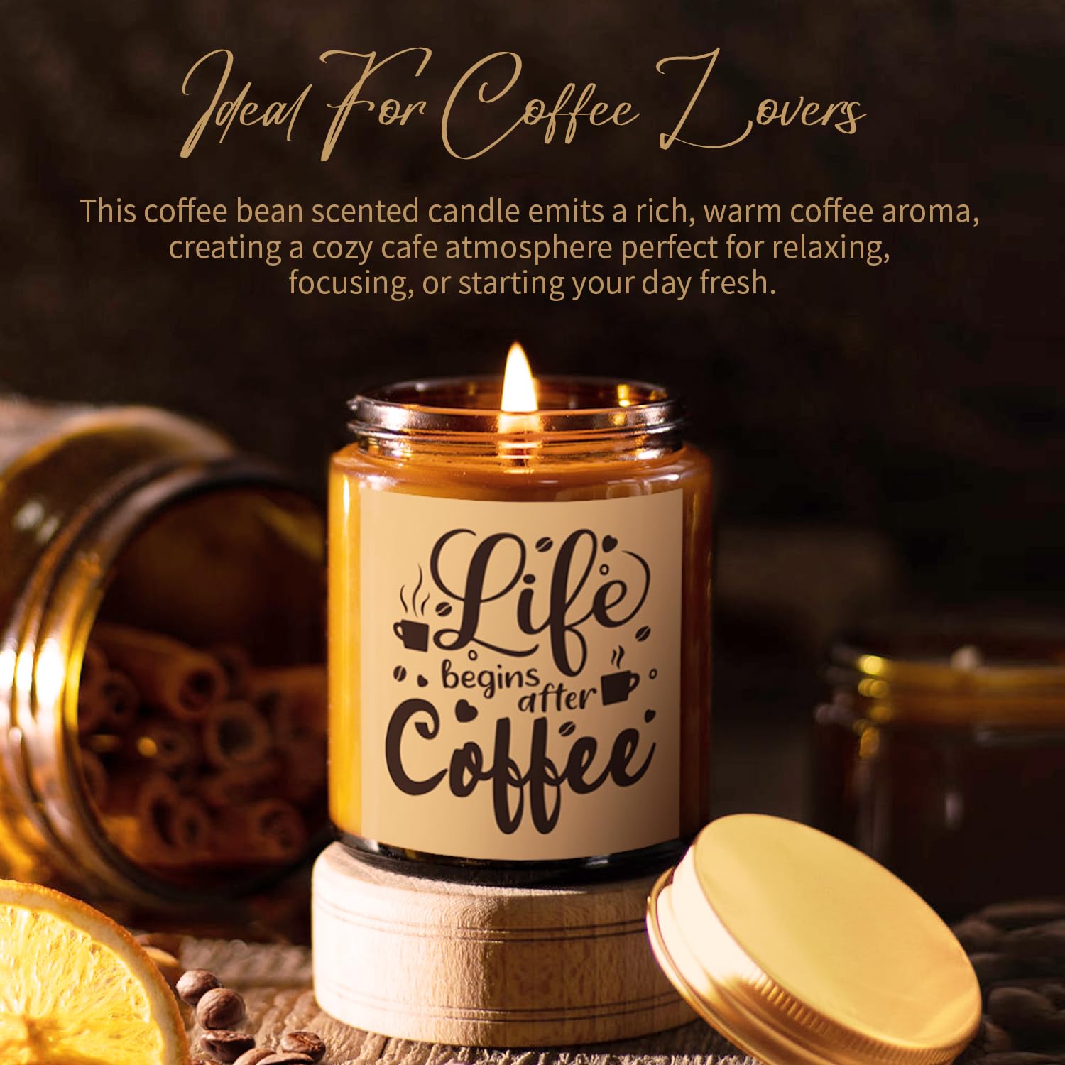 Coffee Lovers Gift Set, 6PCS Coffee Gift Basket, Coffee Lover Gift Set Includes Coffee Mug Spoon Rest Holder Coffee Socks Keychain, Birthday Christmas Gift for Women Men Coffee Lover Friends