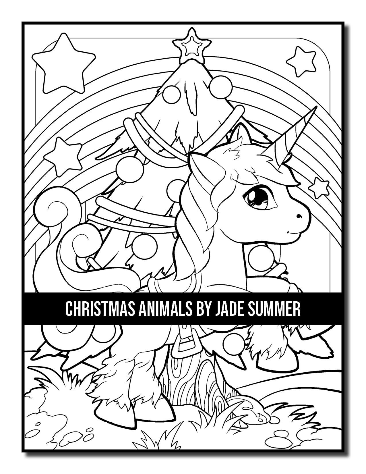 Christmas Animals: An Adult Coloring Book with Cute Holiday Animals and Relaxing Christmas Scenes (Christmas Coloring Books)