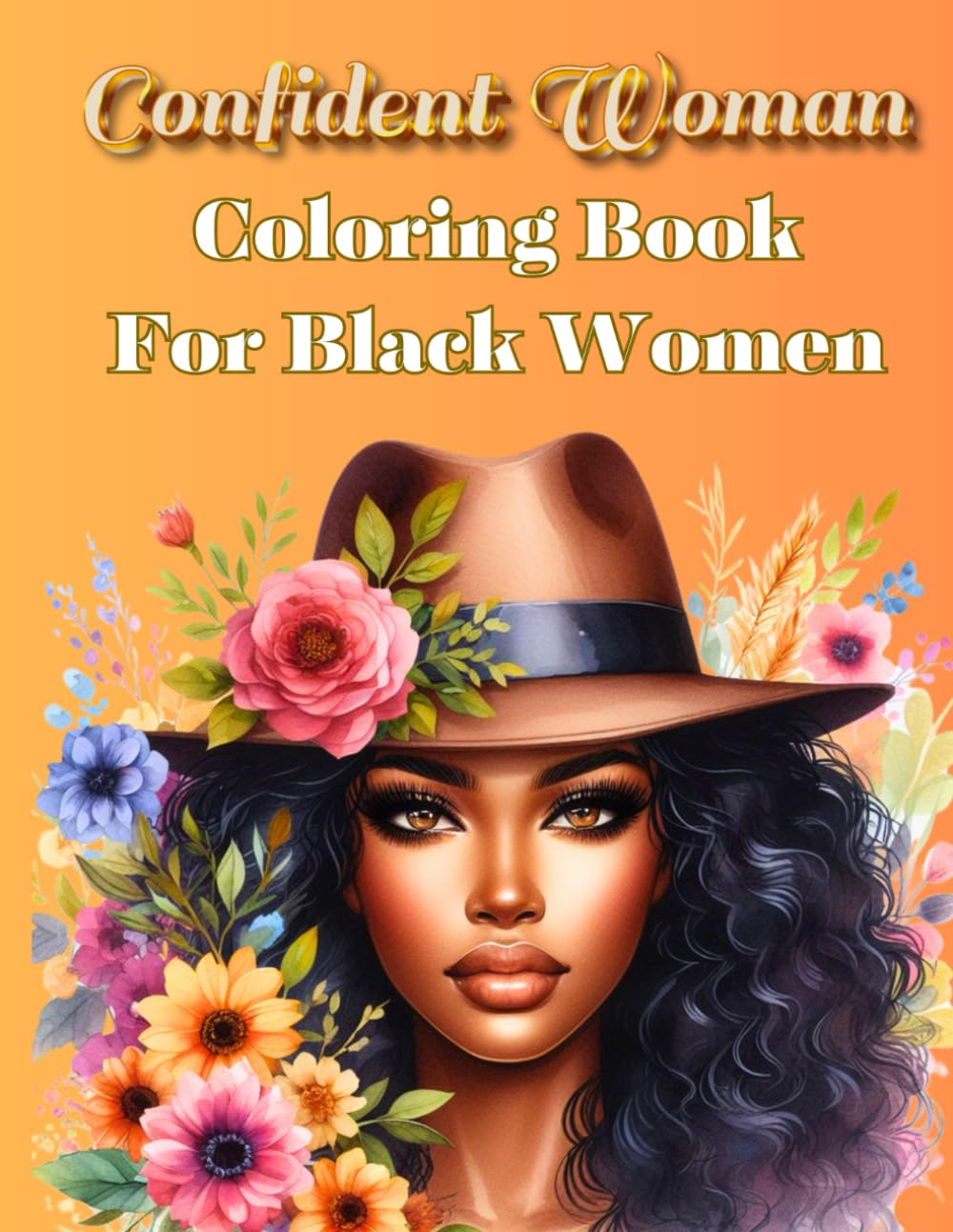 Confident Woman Coloring Book For Black Women