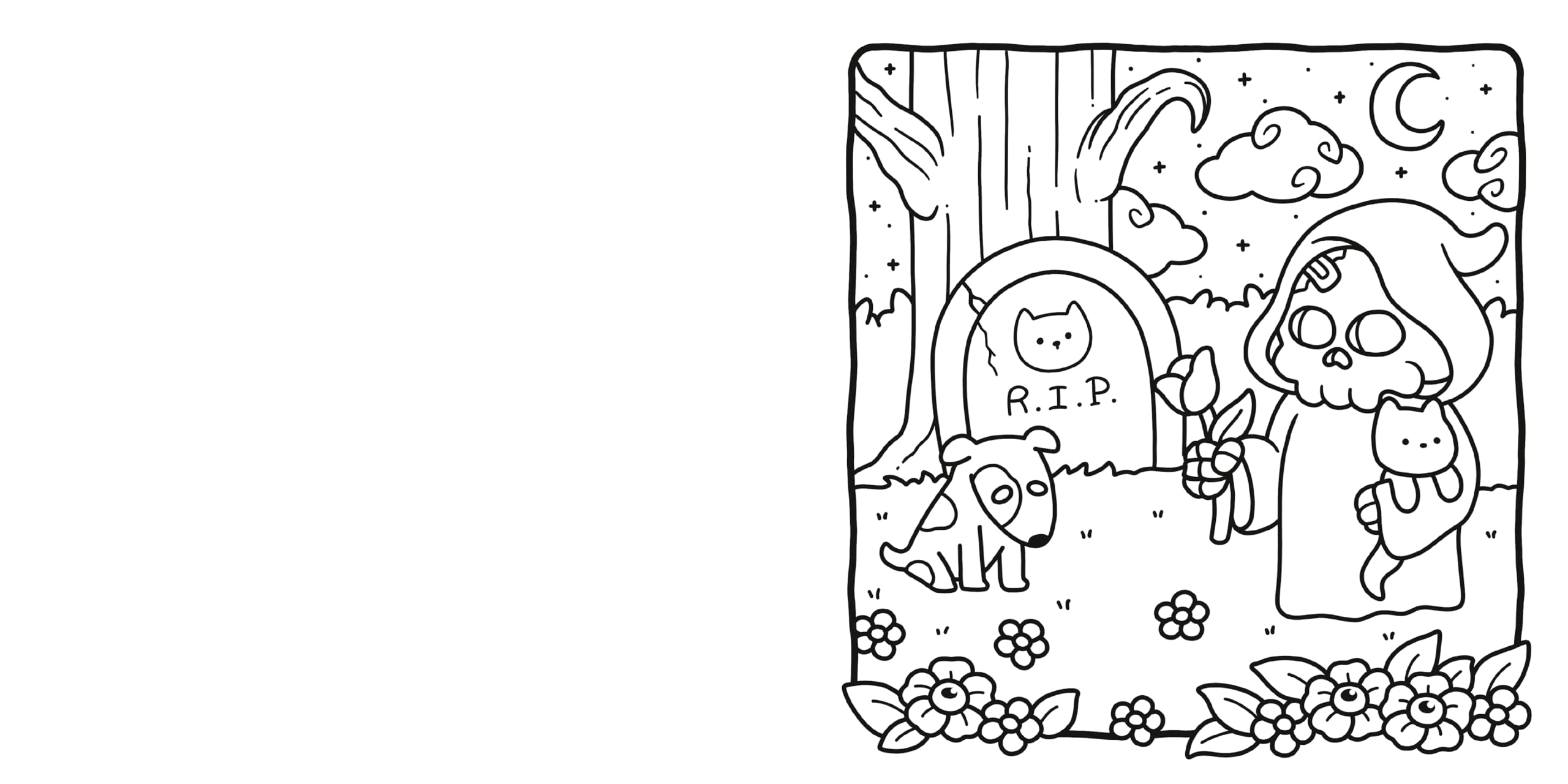 Spooky Cutie: Coloring Book for Adults and Kids (Cozy Spaces Coloring)