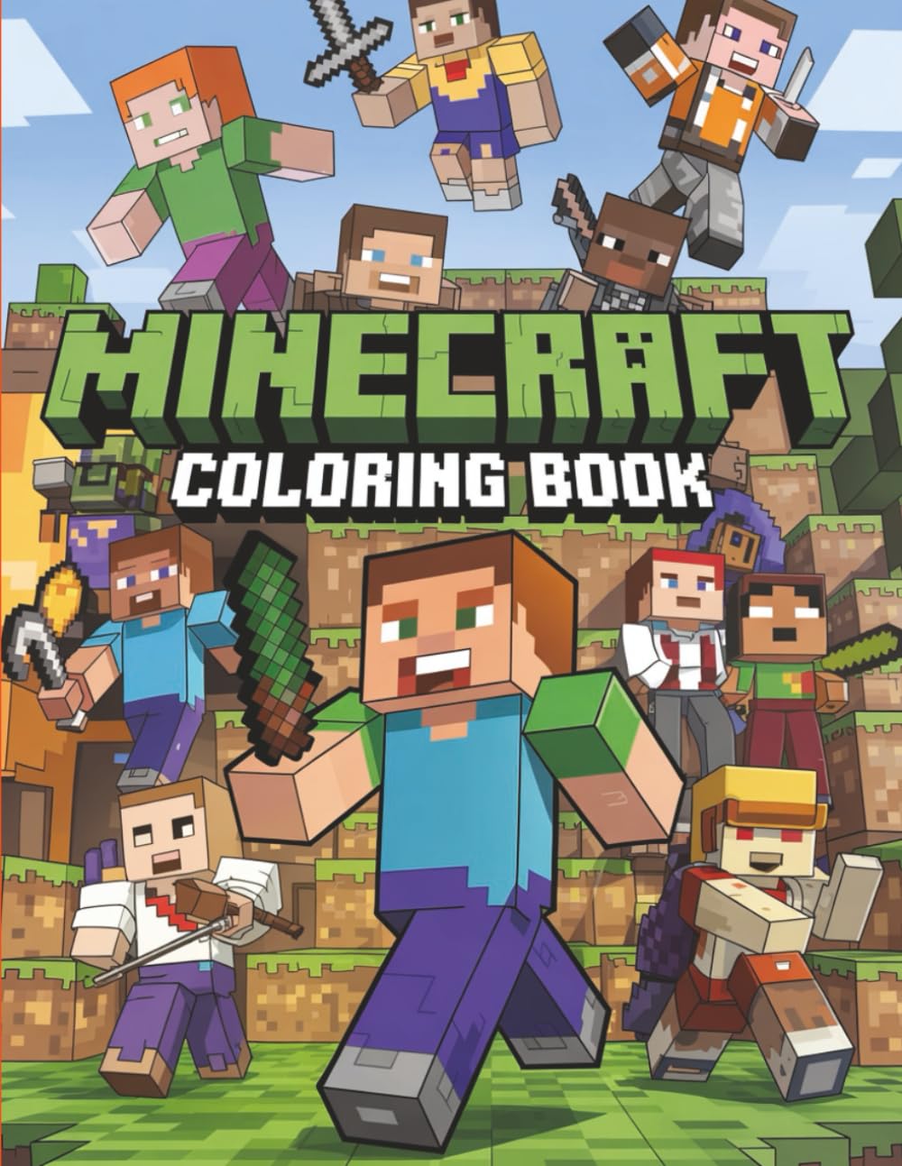 COLORING BOOK: WITH 60 Beautiful Coloring Pages for Kids ages 4-12, Boys, Fans and Adults