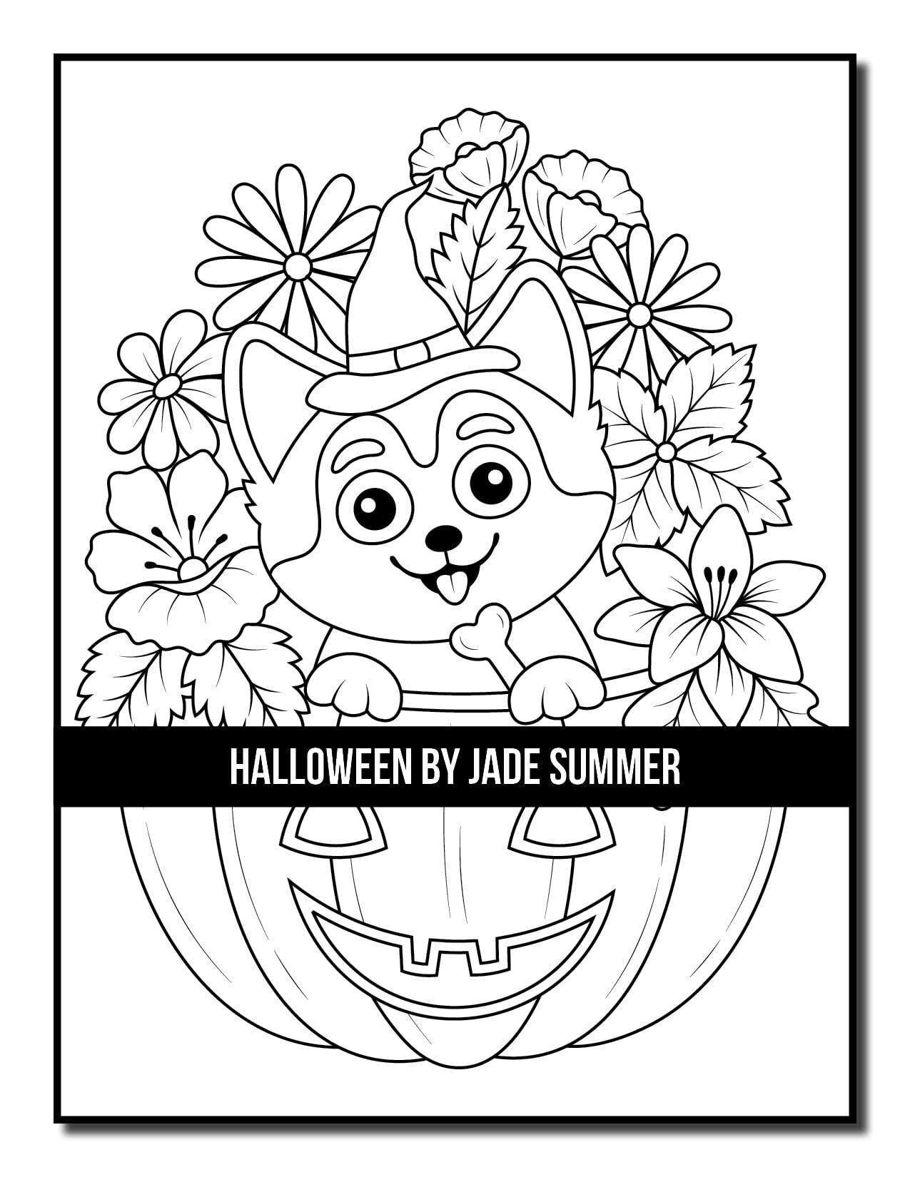 Halloween Coloring Book: For Adults with Beautiful Flowers, Adorable Animals, Spooky Characters, and Relaxing Fall Designs (Halloween Coloring Books)