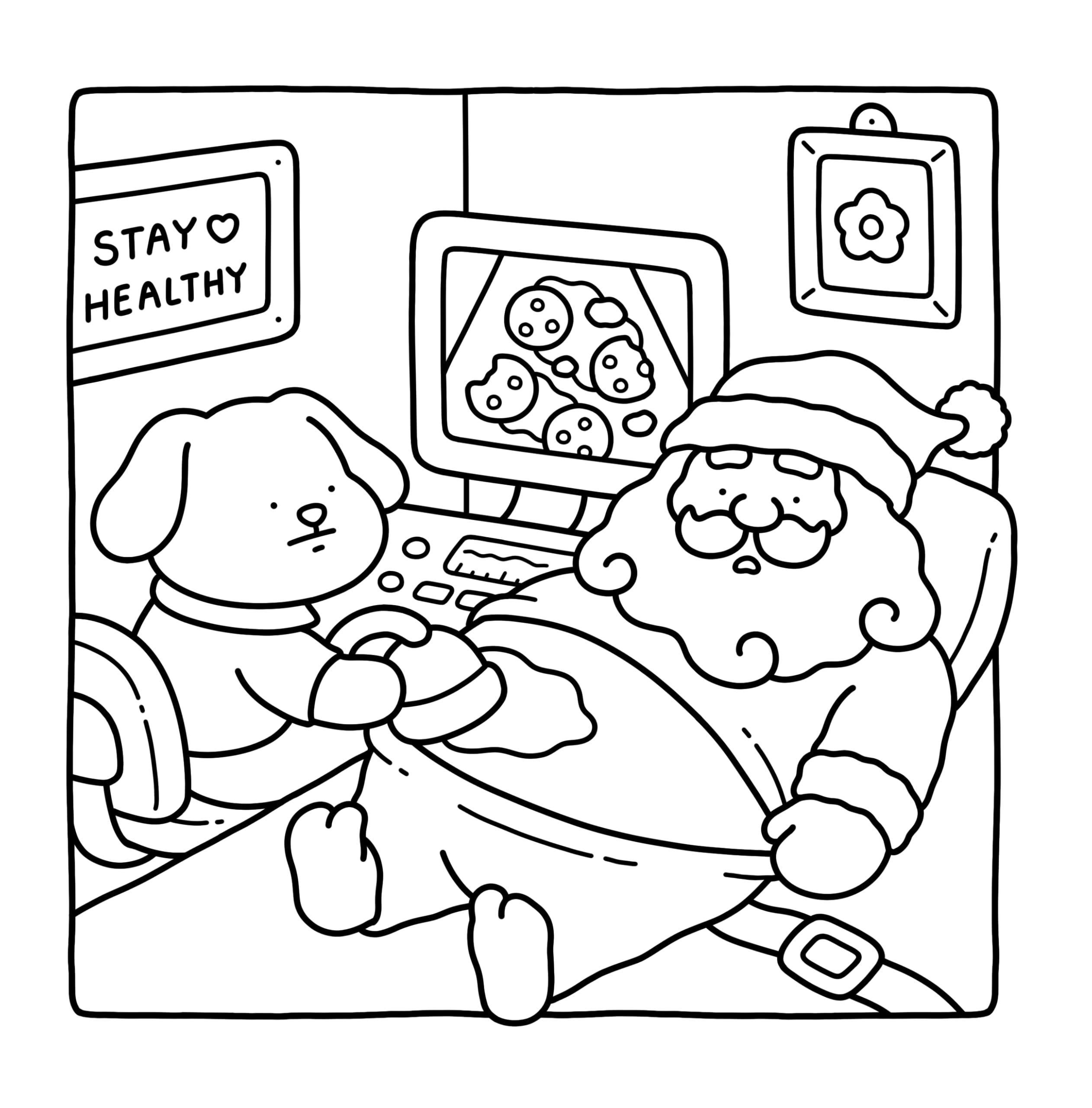 Silly Christmas: Cozy and Funny Coloring Book for Adults and Teens (Silly Funny Coloring Book)