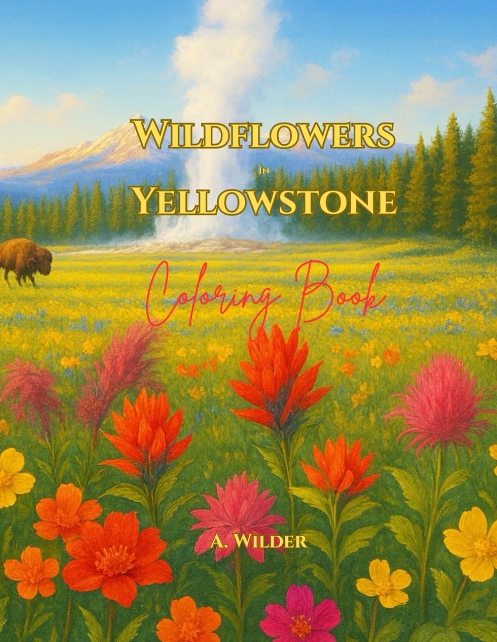 Wildflowers in Yellowstone: Coloring Book